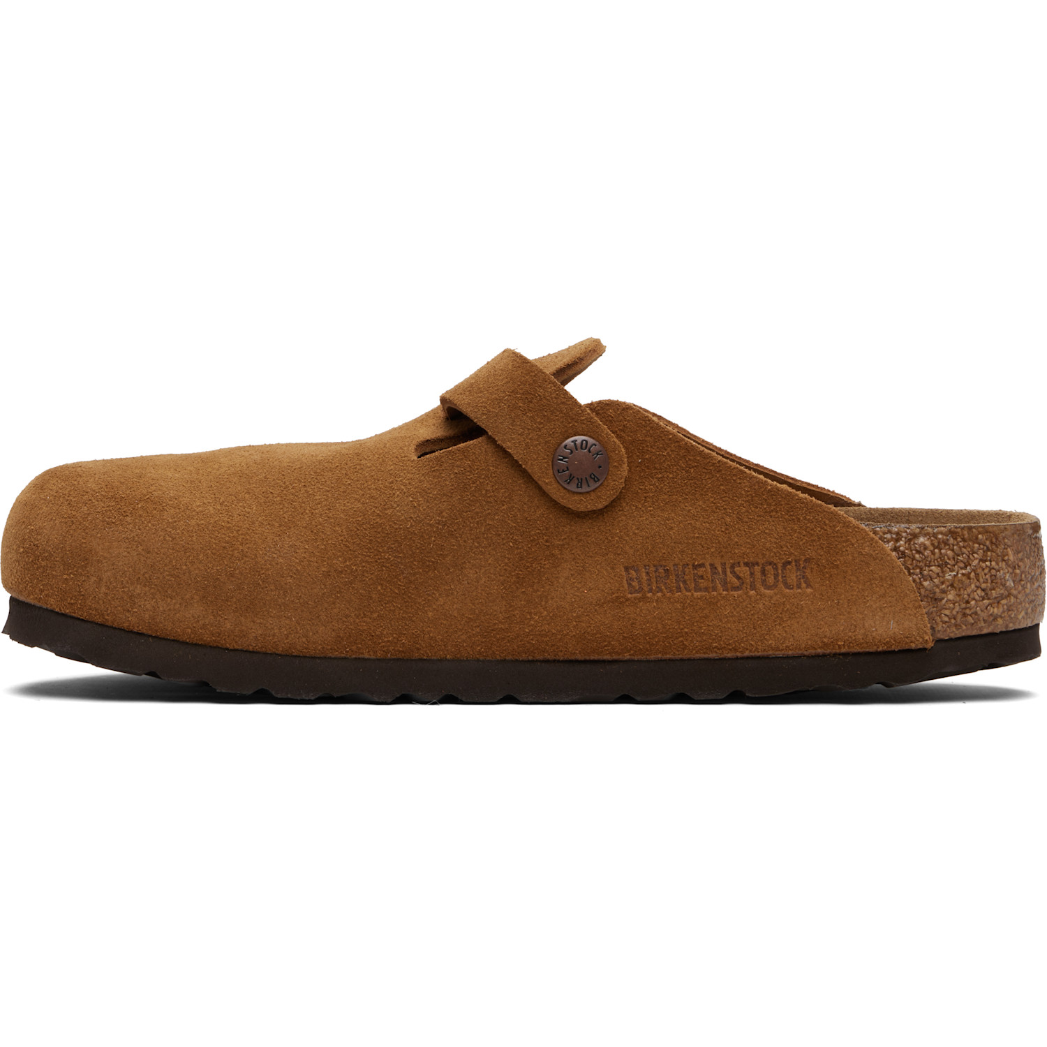  Birkenstock Tan Regular Boston Soft Footbed Slip-on Loafers 