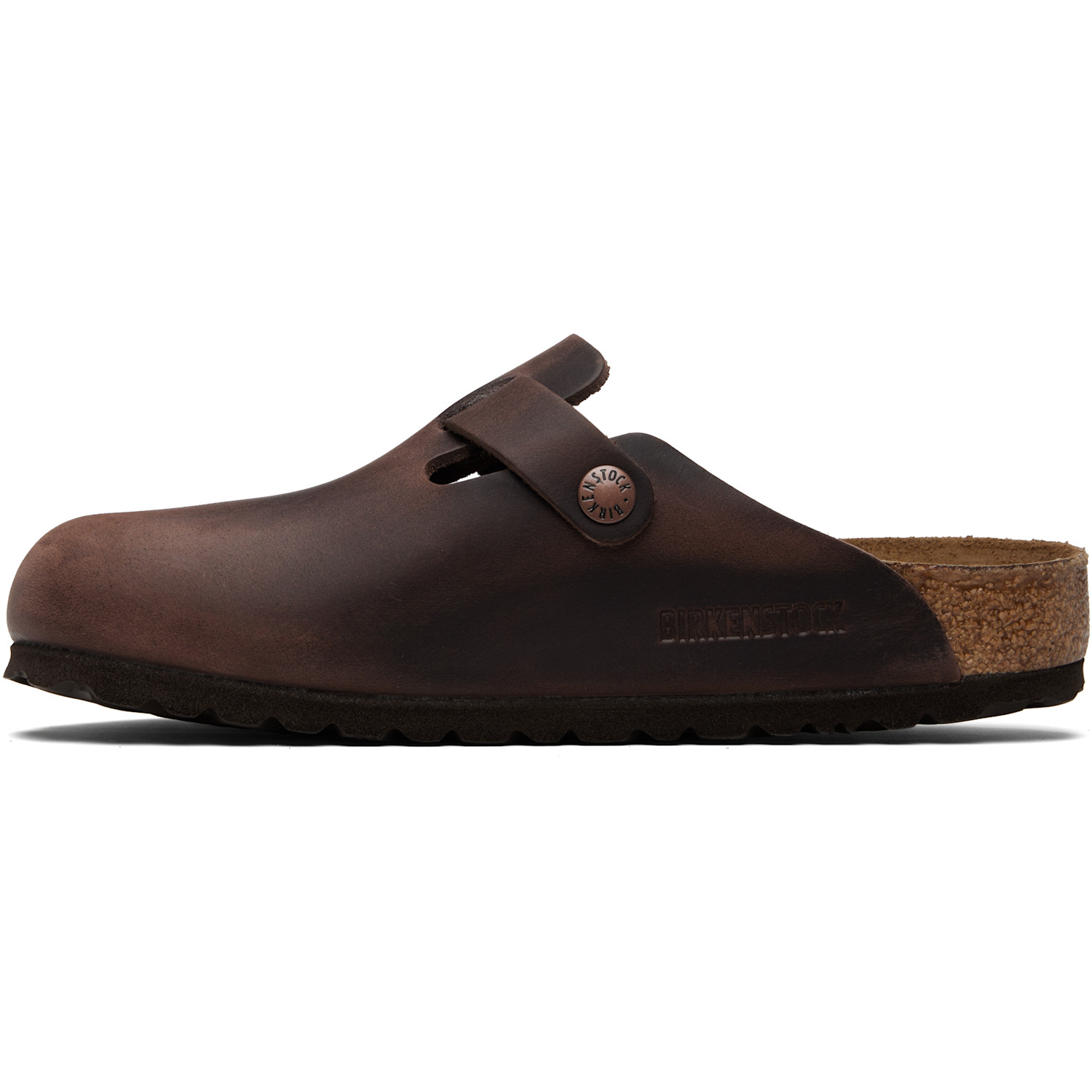  Birkenstock Brown Regular Boston Oiled Leather Slip-on Loafers 