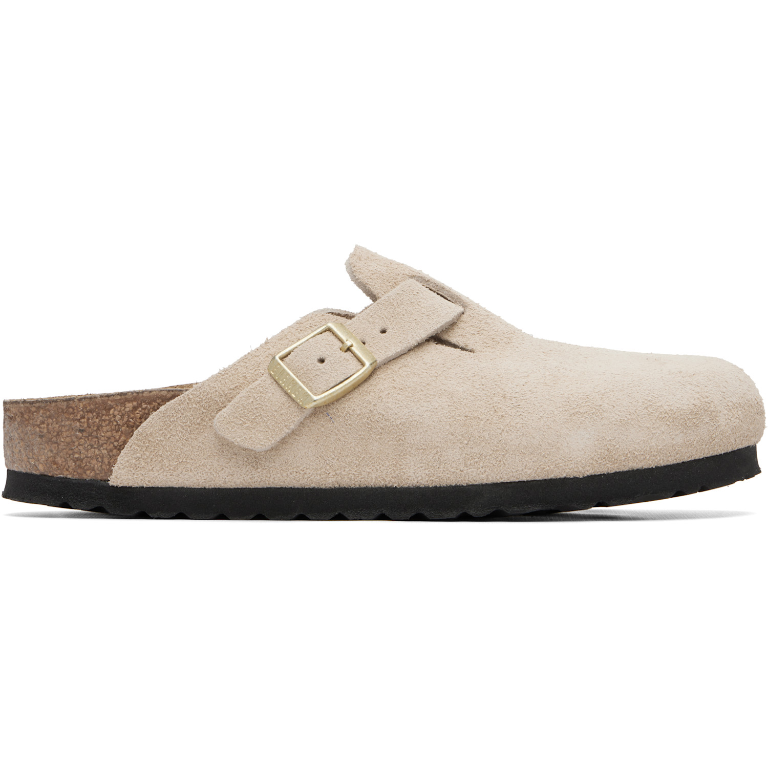 Birkenstock Beige Narrow Boston Slip-on Loafers