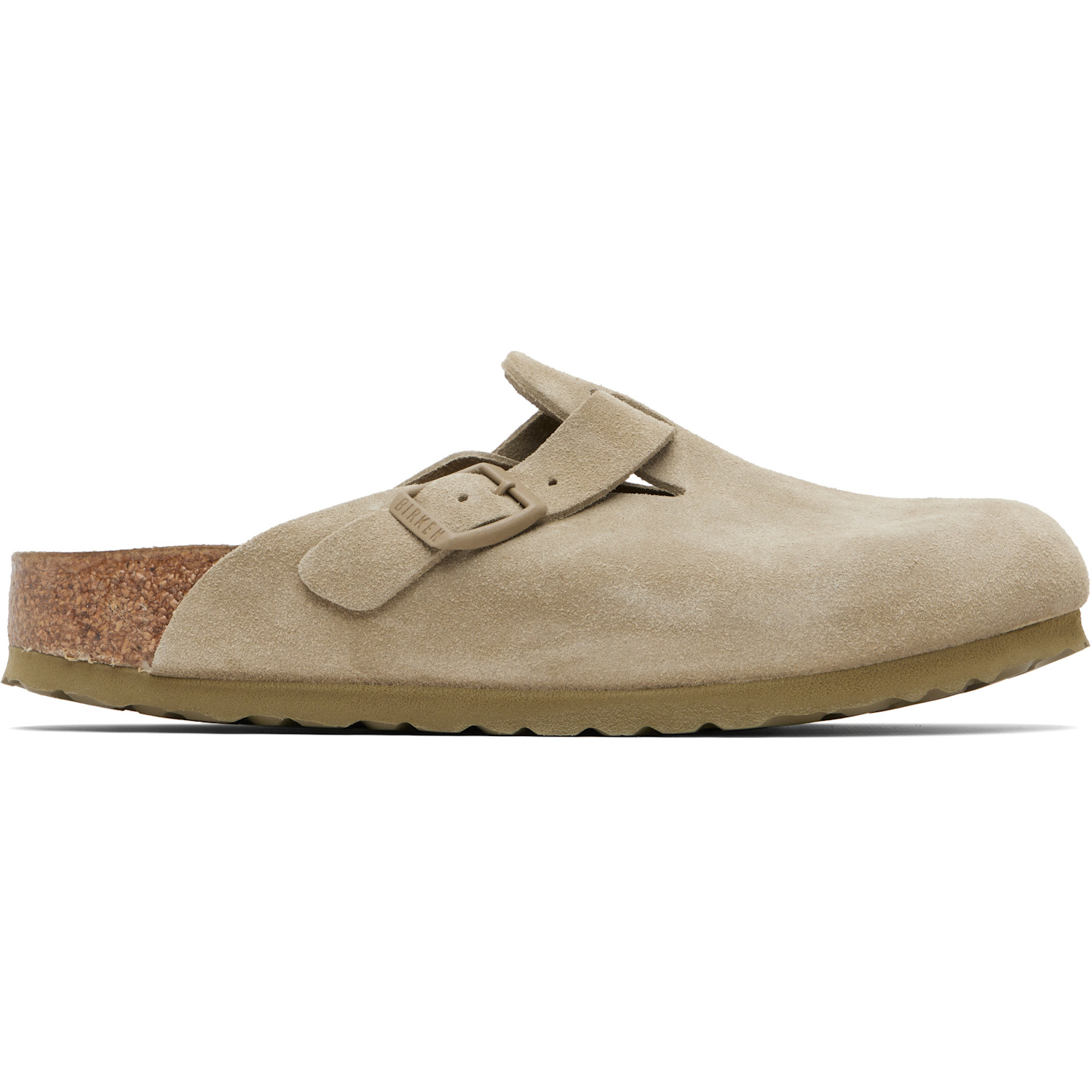 Birkenstock Khaki Narrow Boston Slip-on Loafers