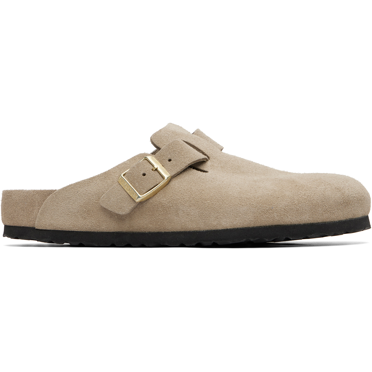 Birkenstock Beige Regular Boston Slip-on Loafers