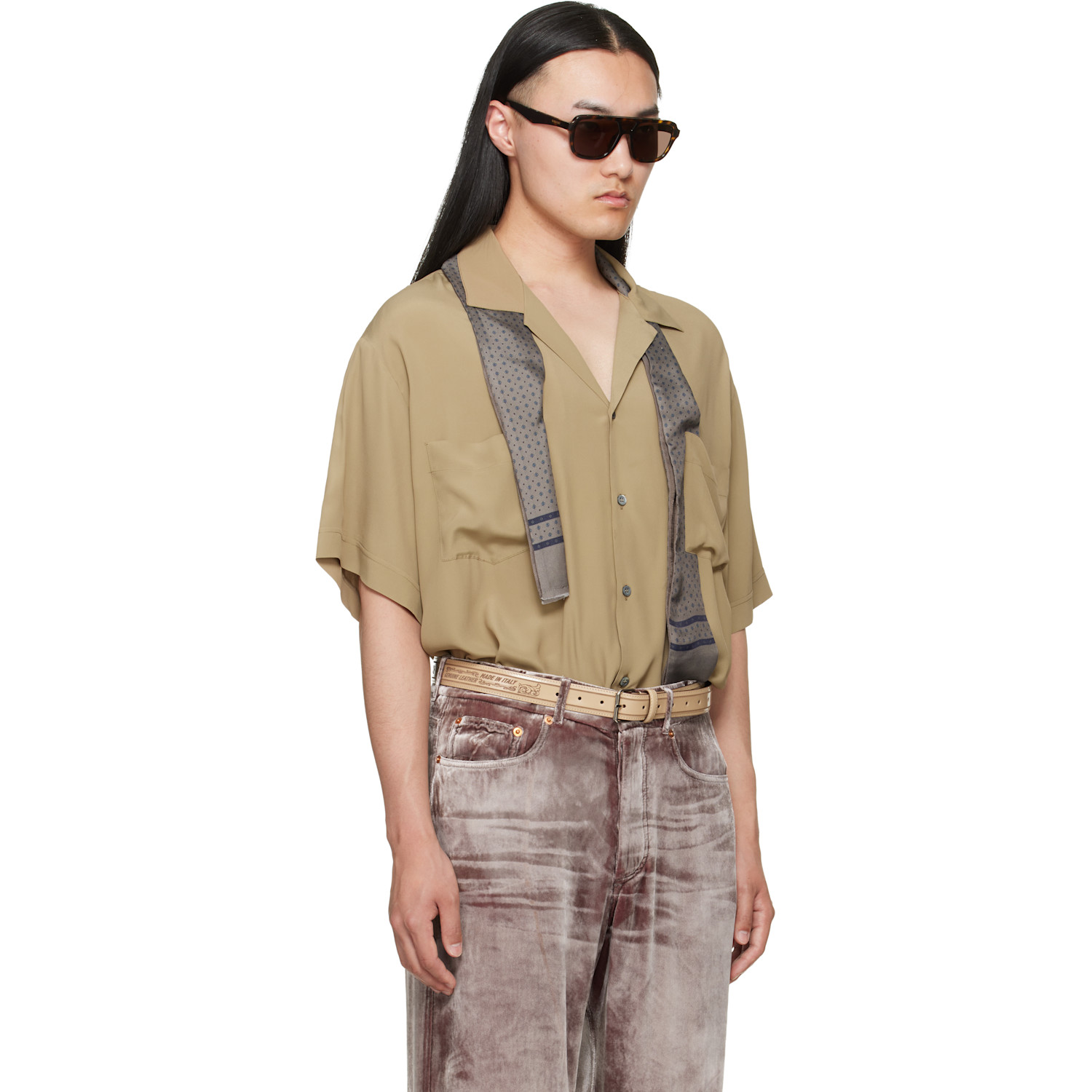  Magliano Beige Pasolini Short Sleeve Shirt 