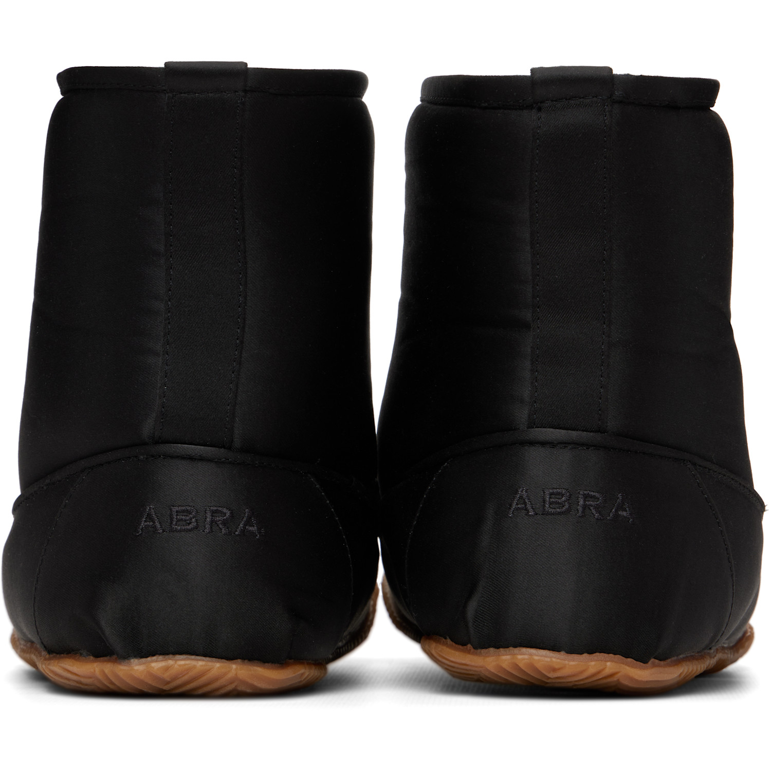  Abra Black Satin Baby Boots 