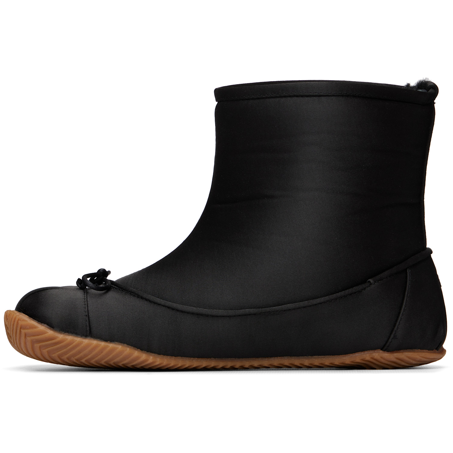  Abra Black Satin Baby Boots 
