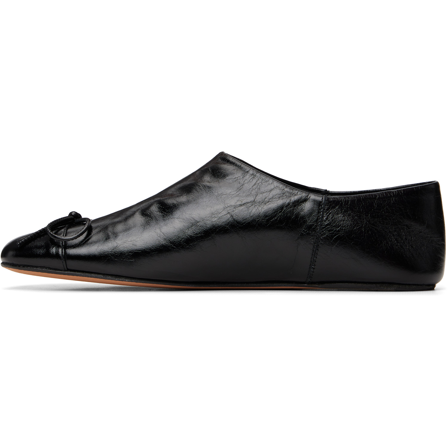  Abra Black Babouch Ballerina Flats 