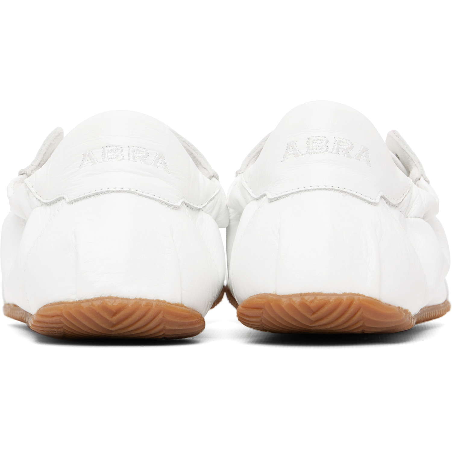  Abra White Ballerina Leather Sneakers 