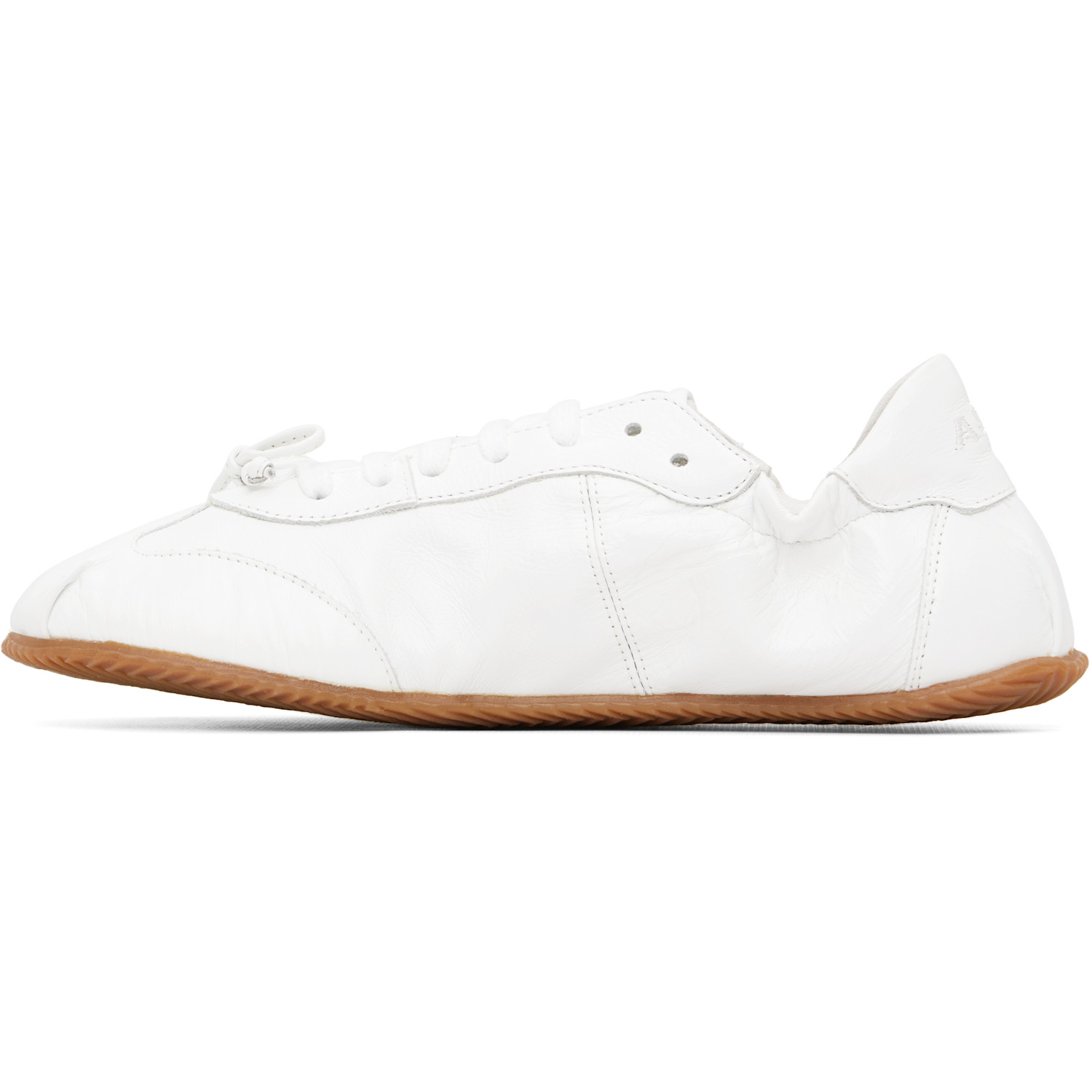  Abra White Ballerina Leather Sneakers 