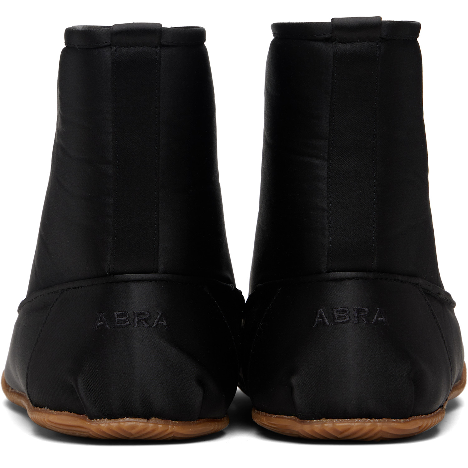  Abra Black Satin Baby Boots 