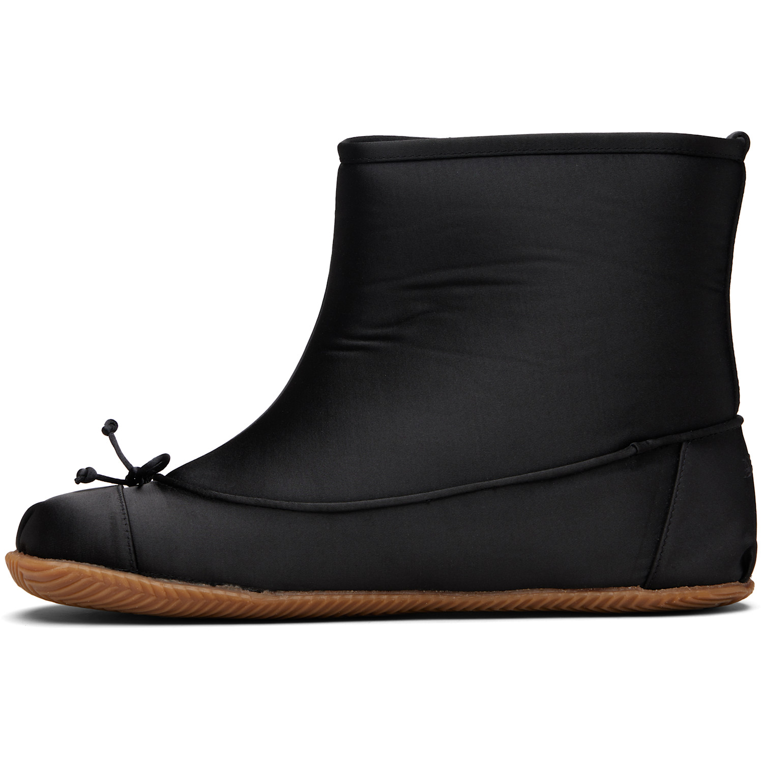  Abra Black Satin Baby Boots 