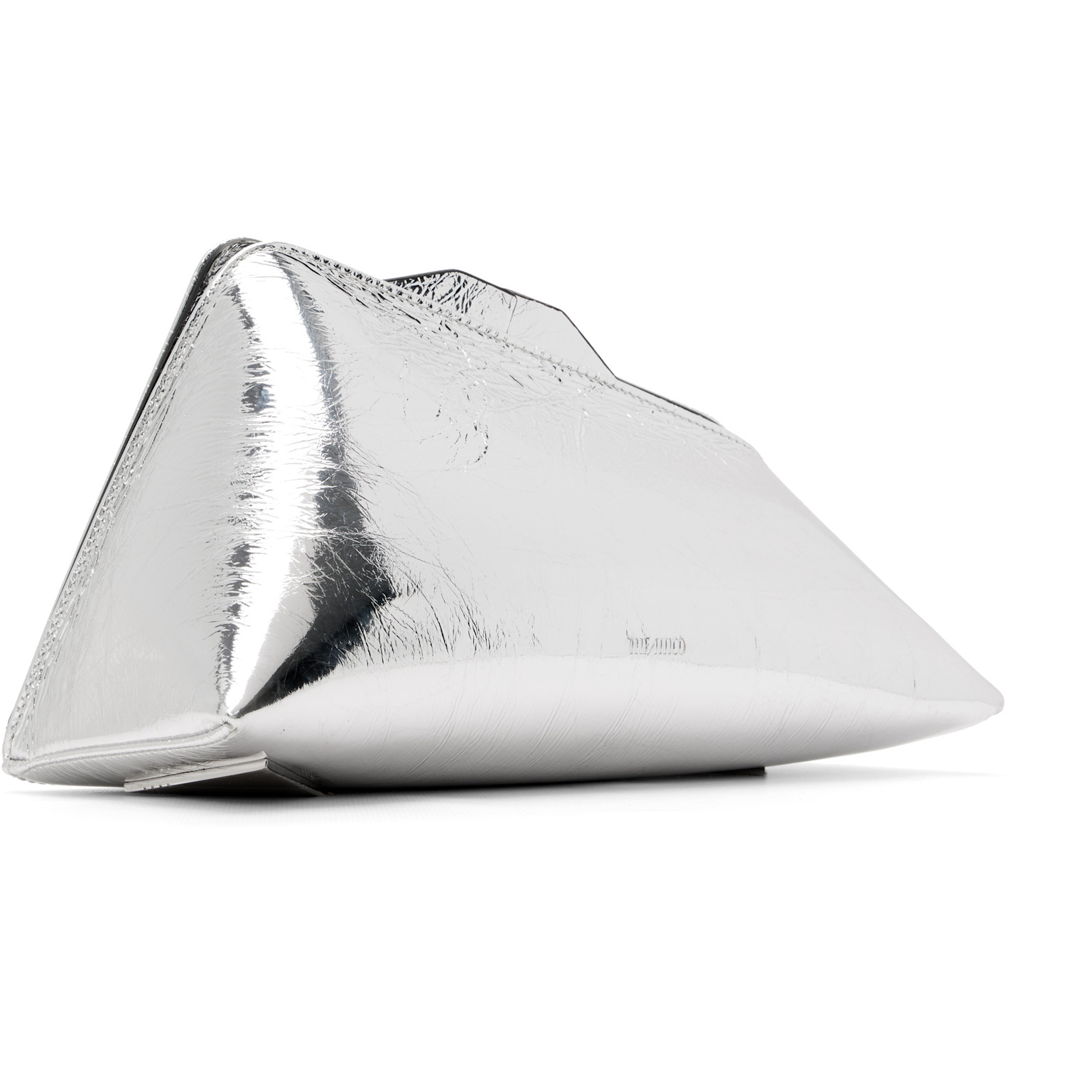  The Attico Silver '8.30 Pm' Oversized Clutch 