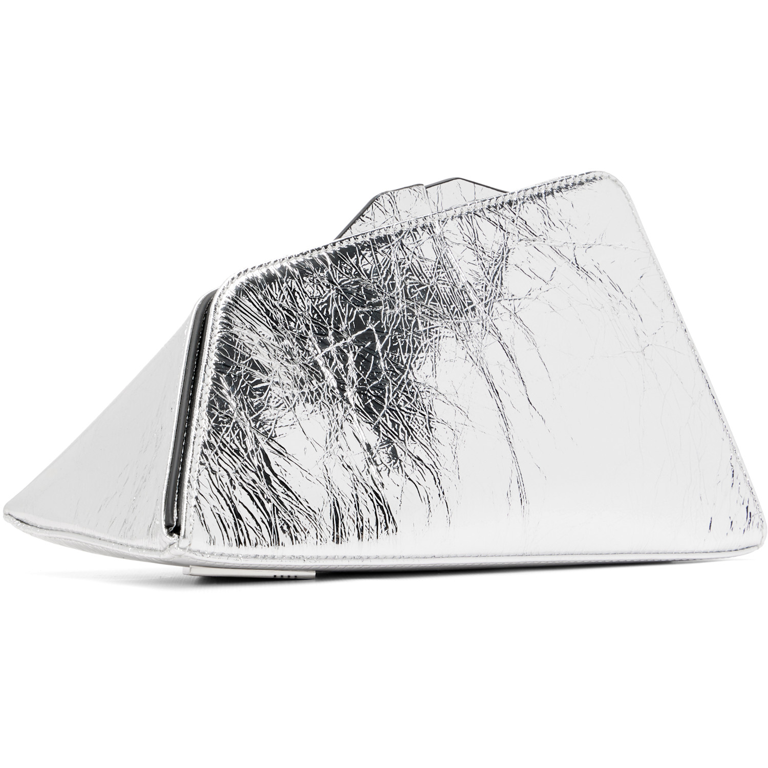  The Attico Silver '8.30 Pm' Oversized Clutch 