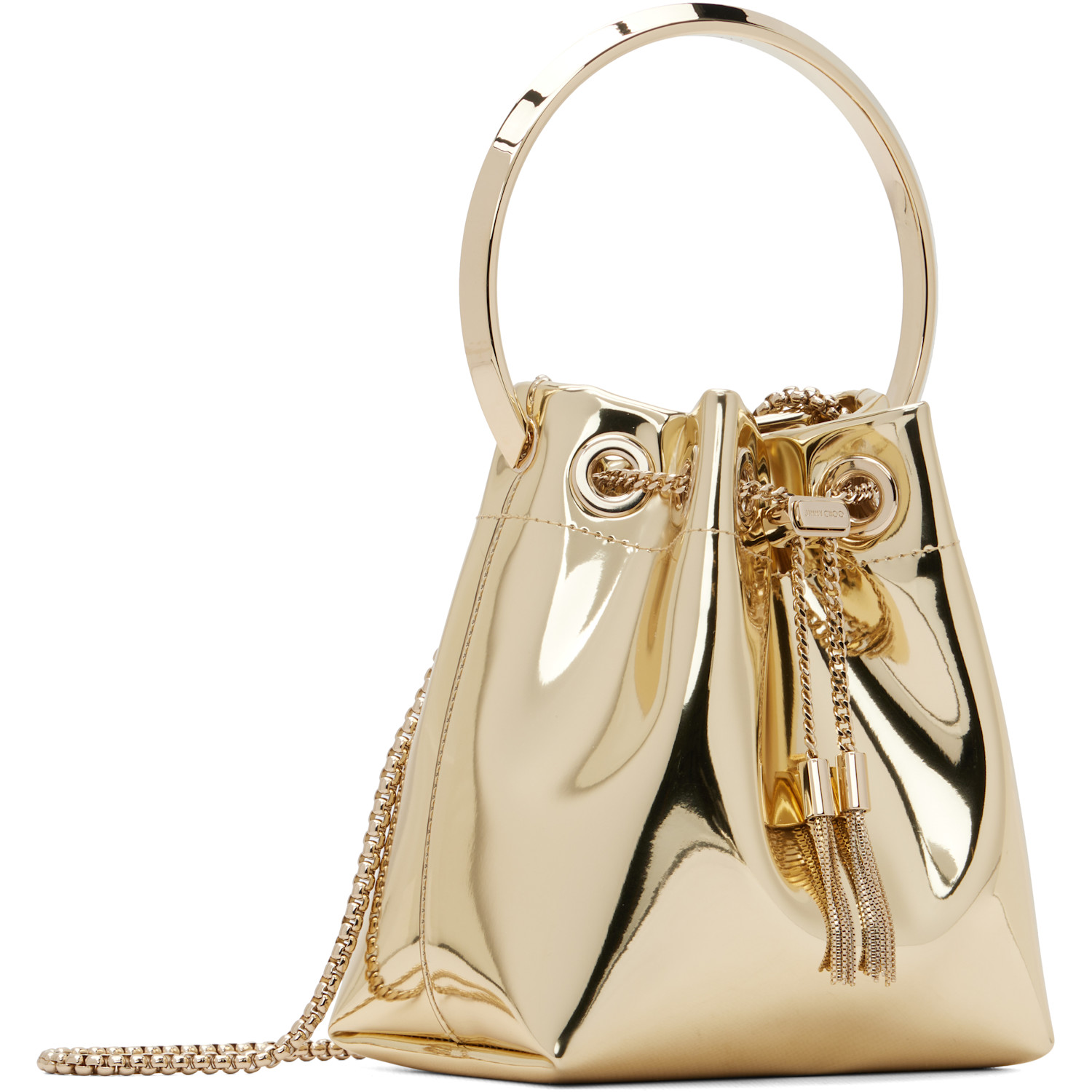  Jimmy Choo Gold Bon Bon Bag 