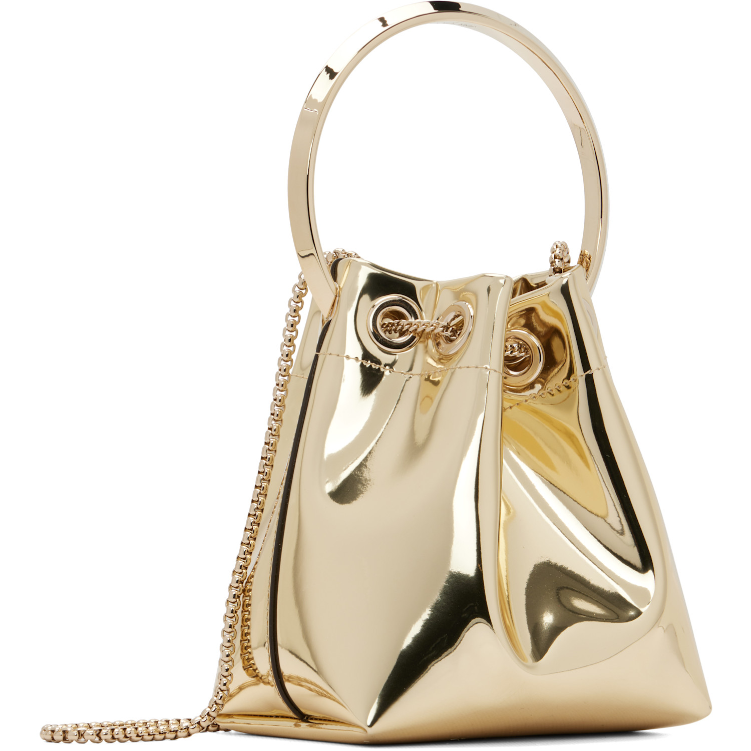  Jimmy Choo Gold Bon Bon Bag 