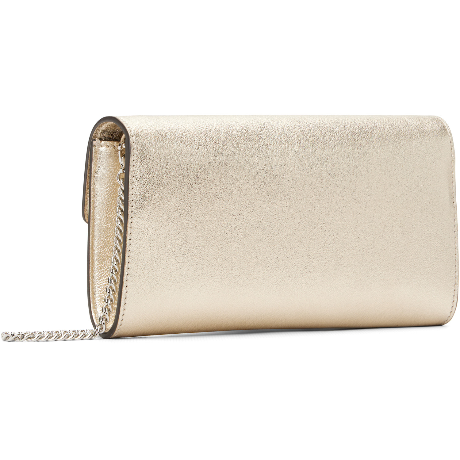  Jimmy Choo Gold Bing Wallet Chain Bag 