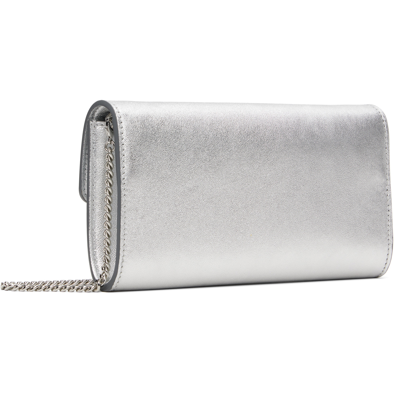  Jimmy Choo Silver Bing Wallet Chain Bag 