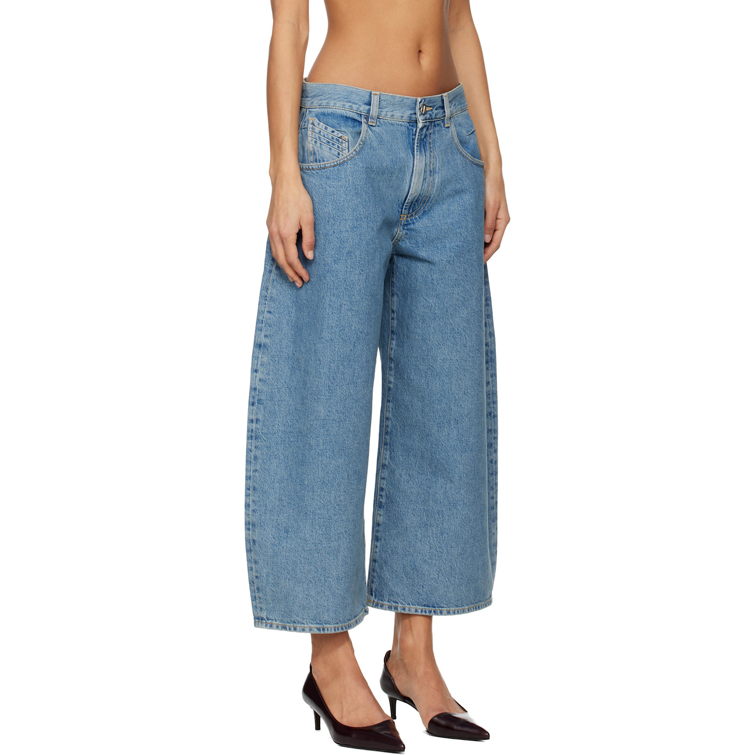  The Attico Blue Long Jeans 
