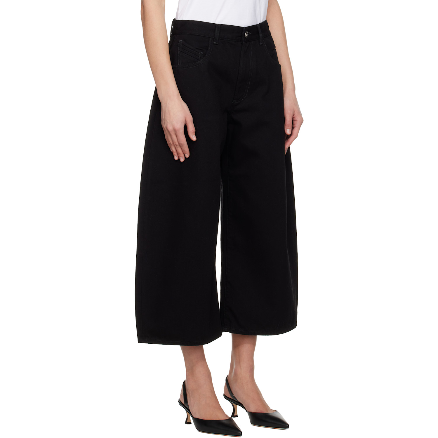  The Attico Black Long Jeans 