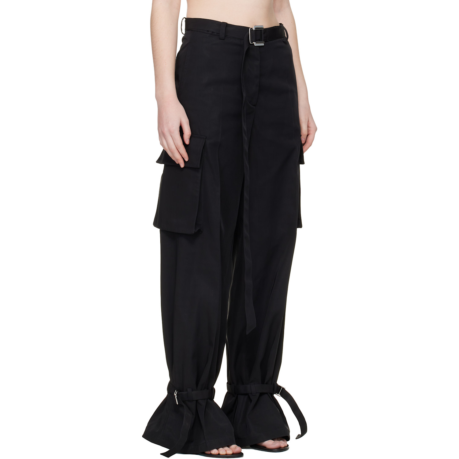 The Attico Black Long Trousers 