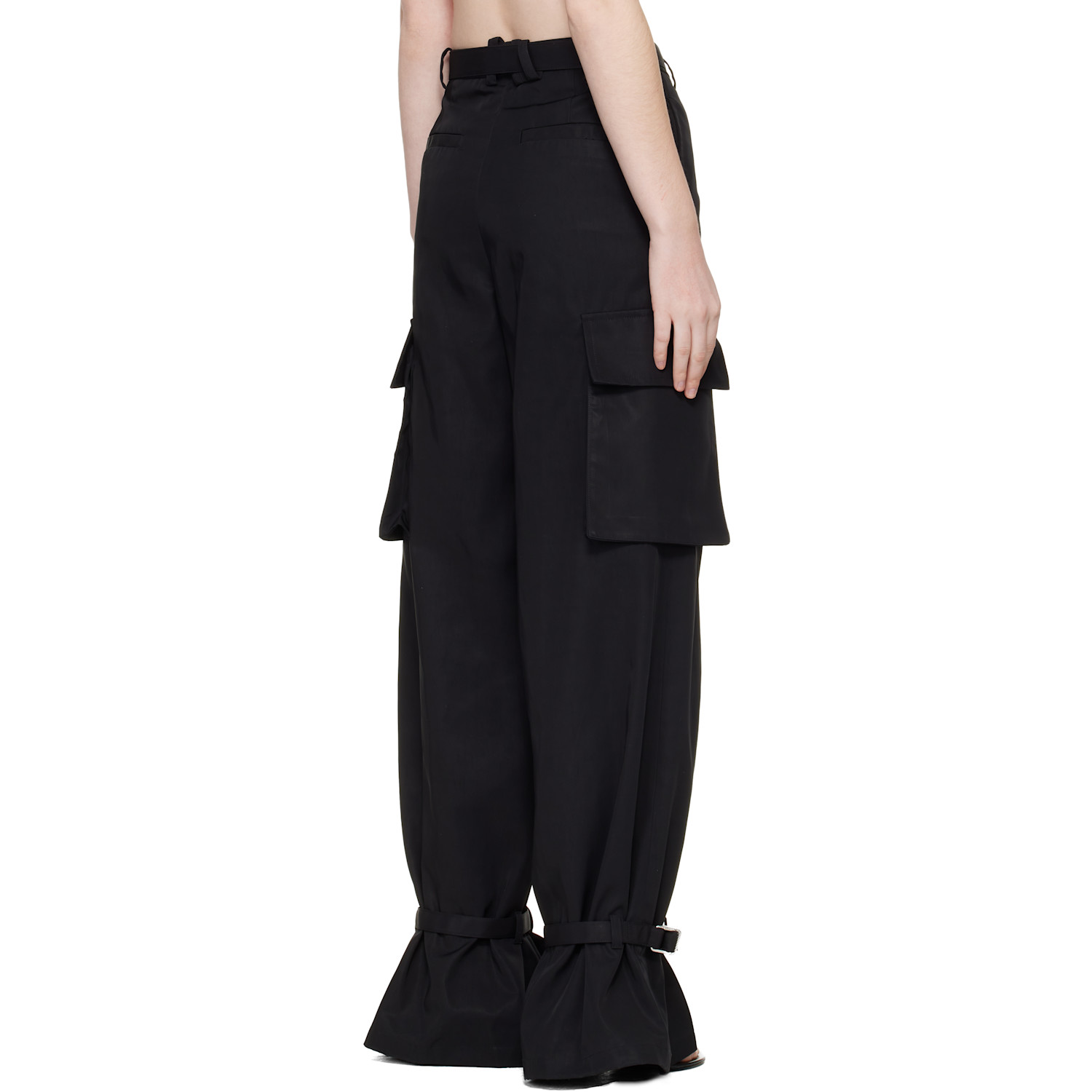  The Attico Black Long Trousers 