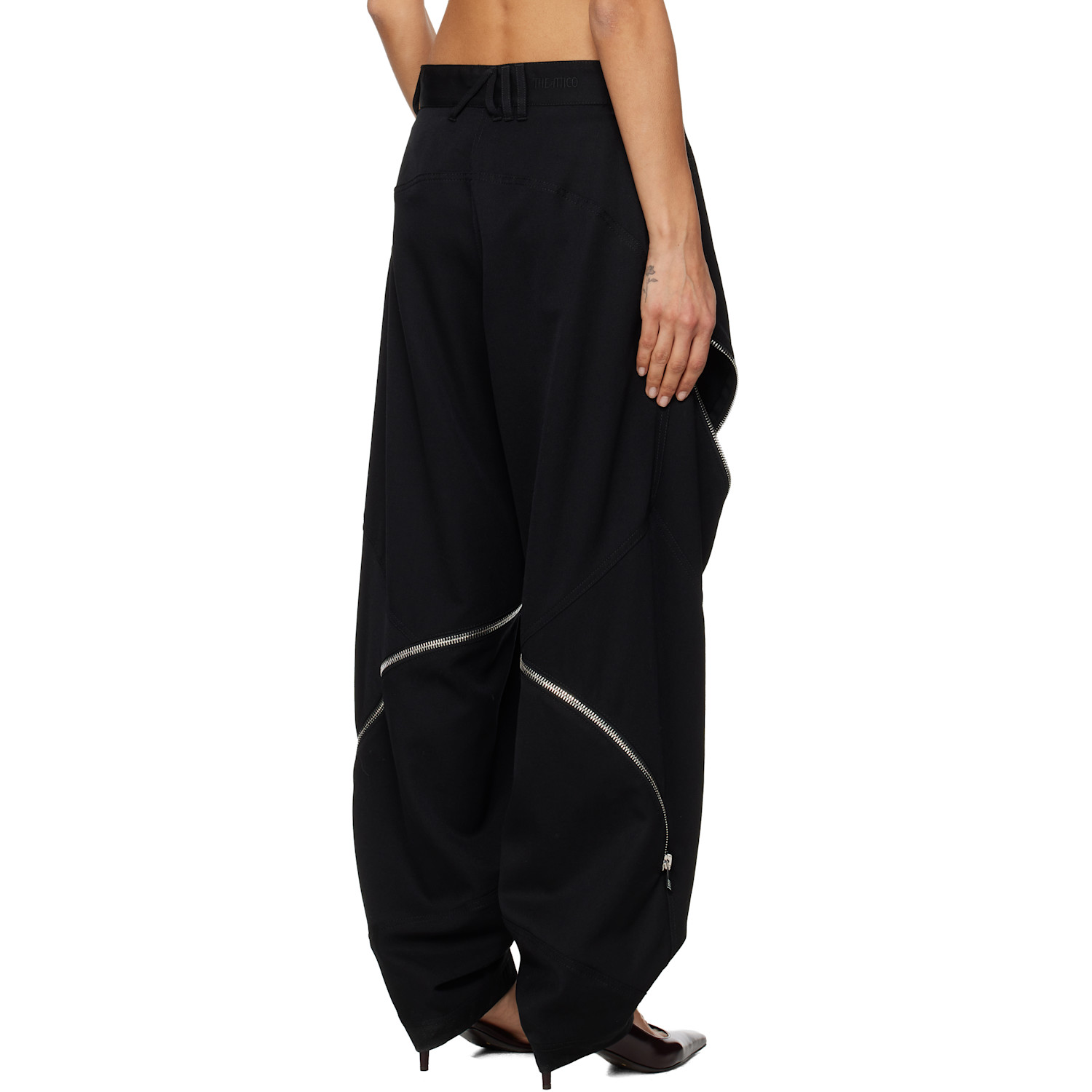  The Attico Black Long Trousers 