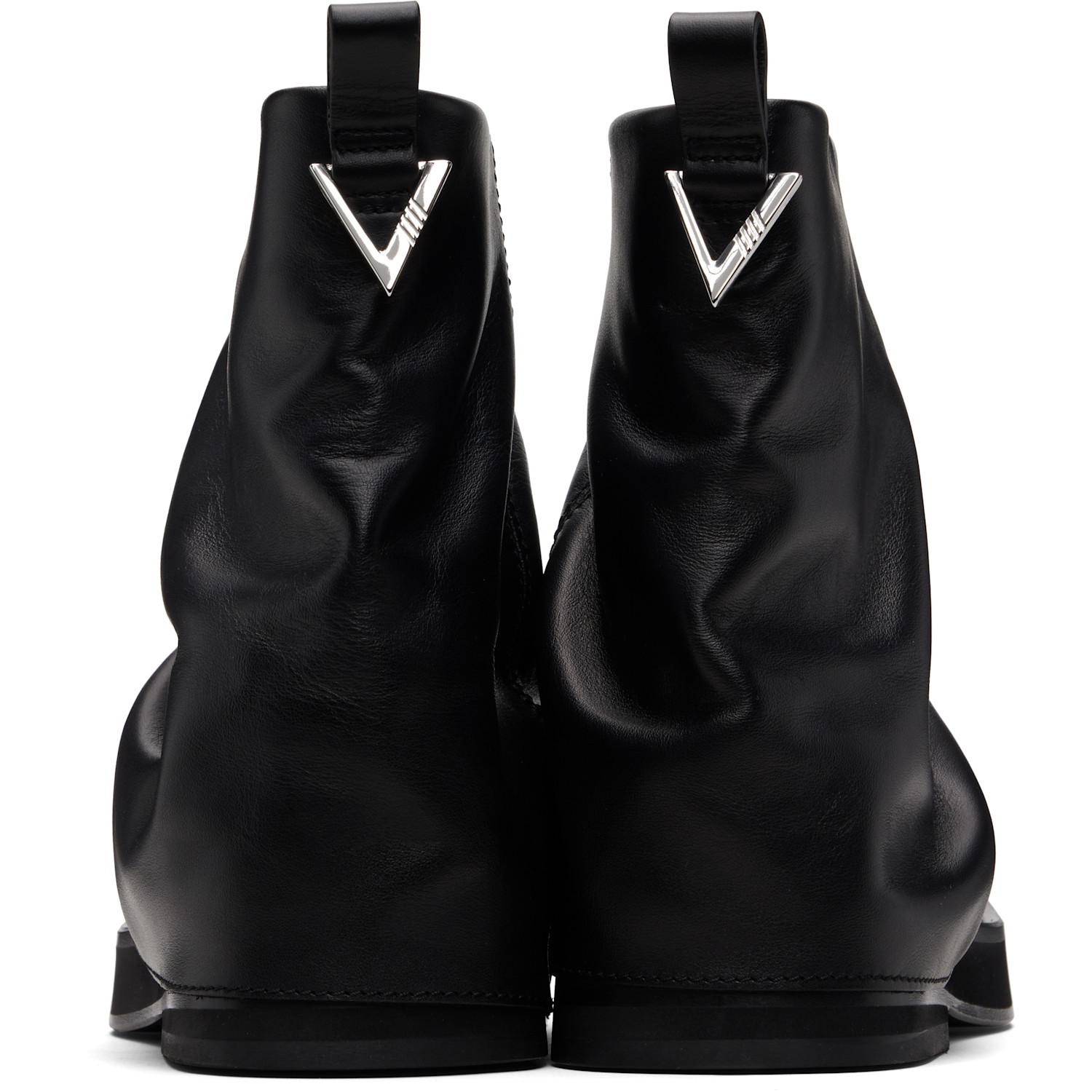  The Attico Black Mini Robin Combat Boots 