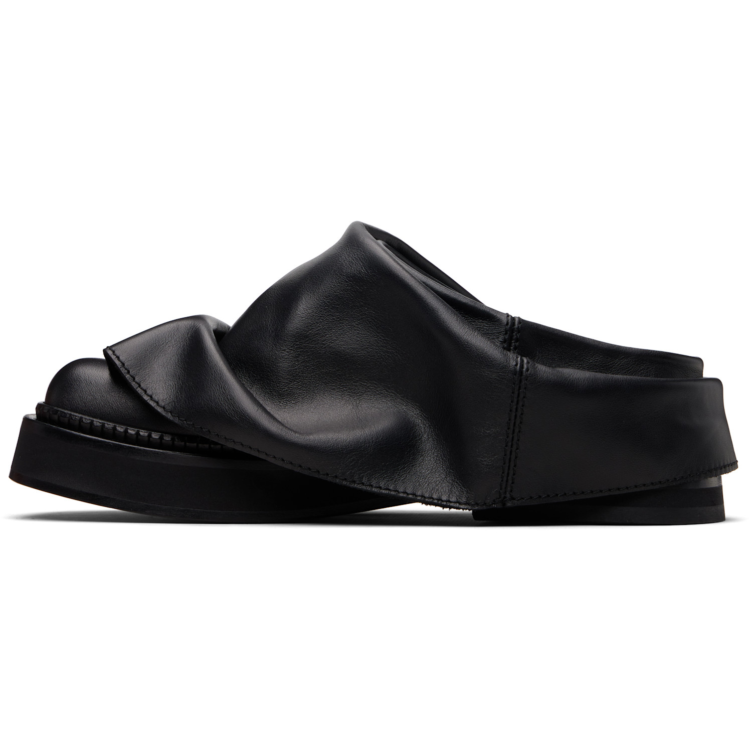  The Attico Black Mini Robin Sabot Loafers 