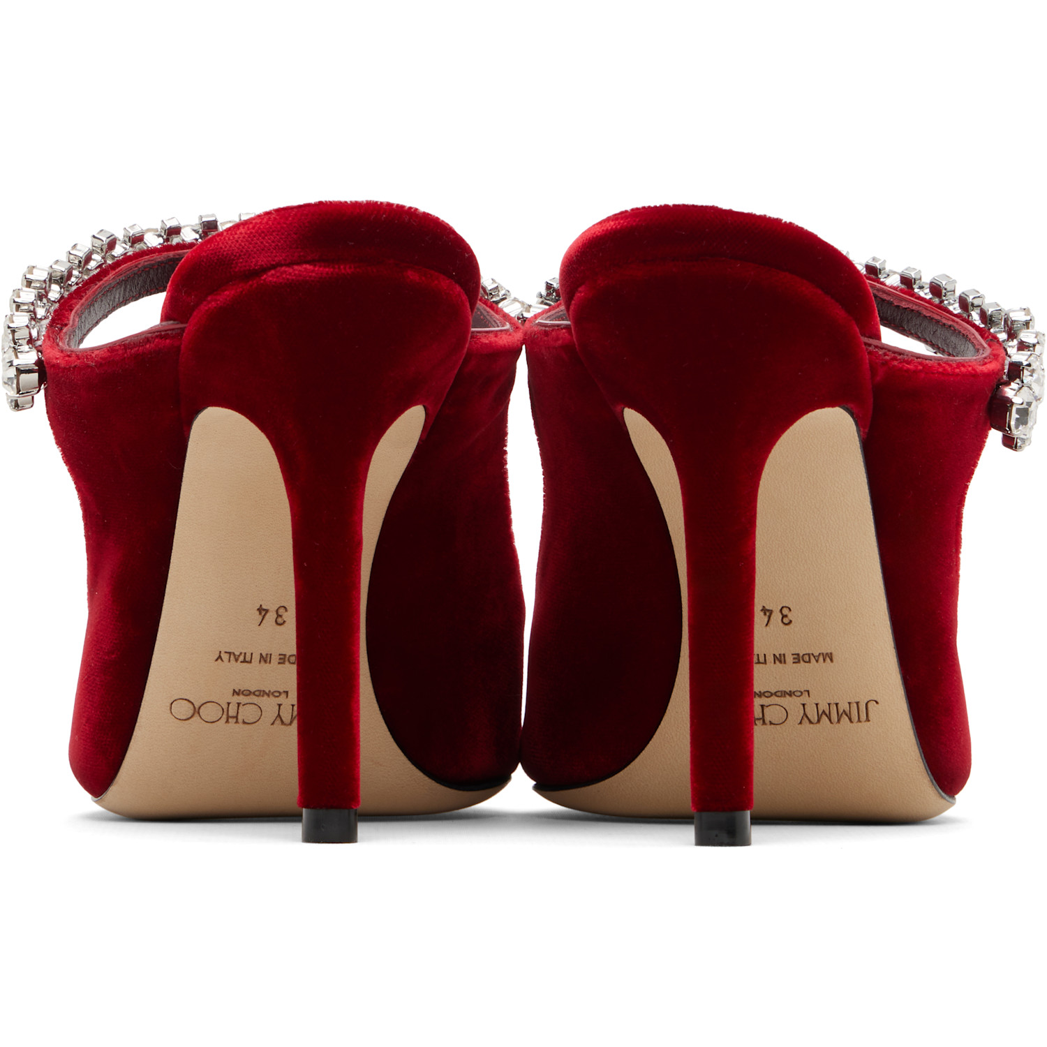  Jimmy Choo Red Bing 100 Heels 