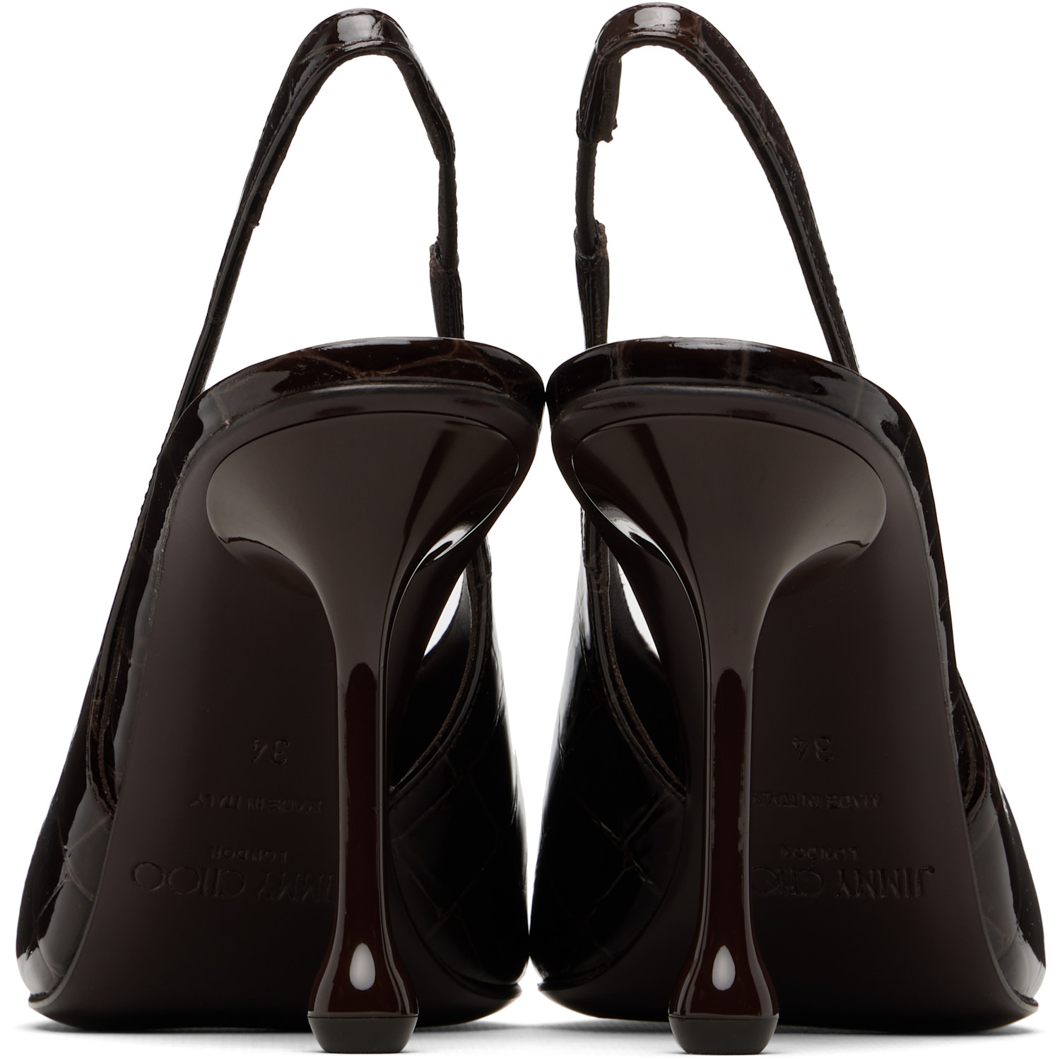  Jimmy Choo Burgundy Isa 95 Heels 