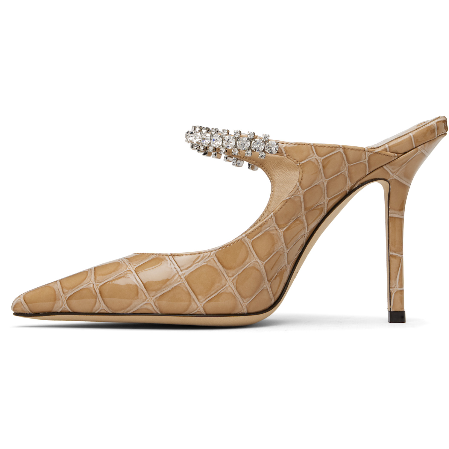 Jimmy Choo Beige Bing 100 Heels 