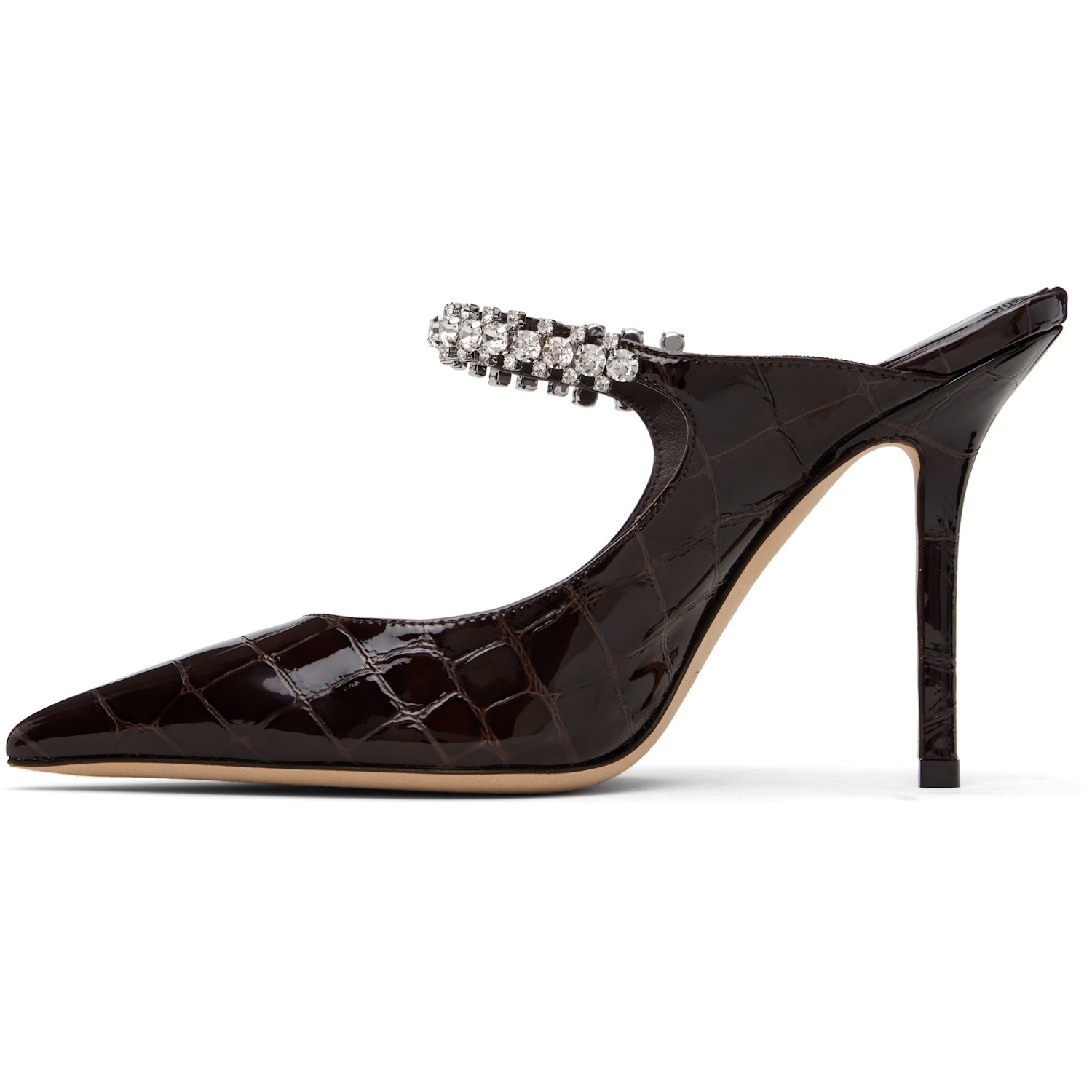  Jimmy Choo Brown Bing 100 Heels 