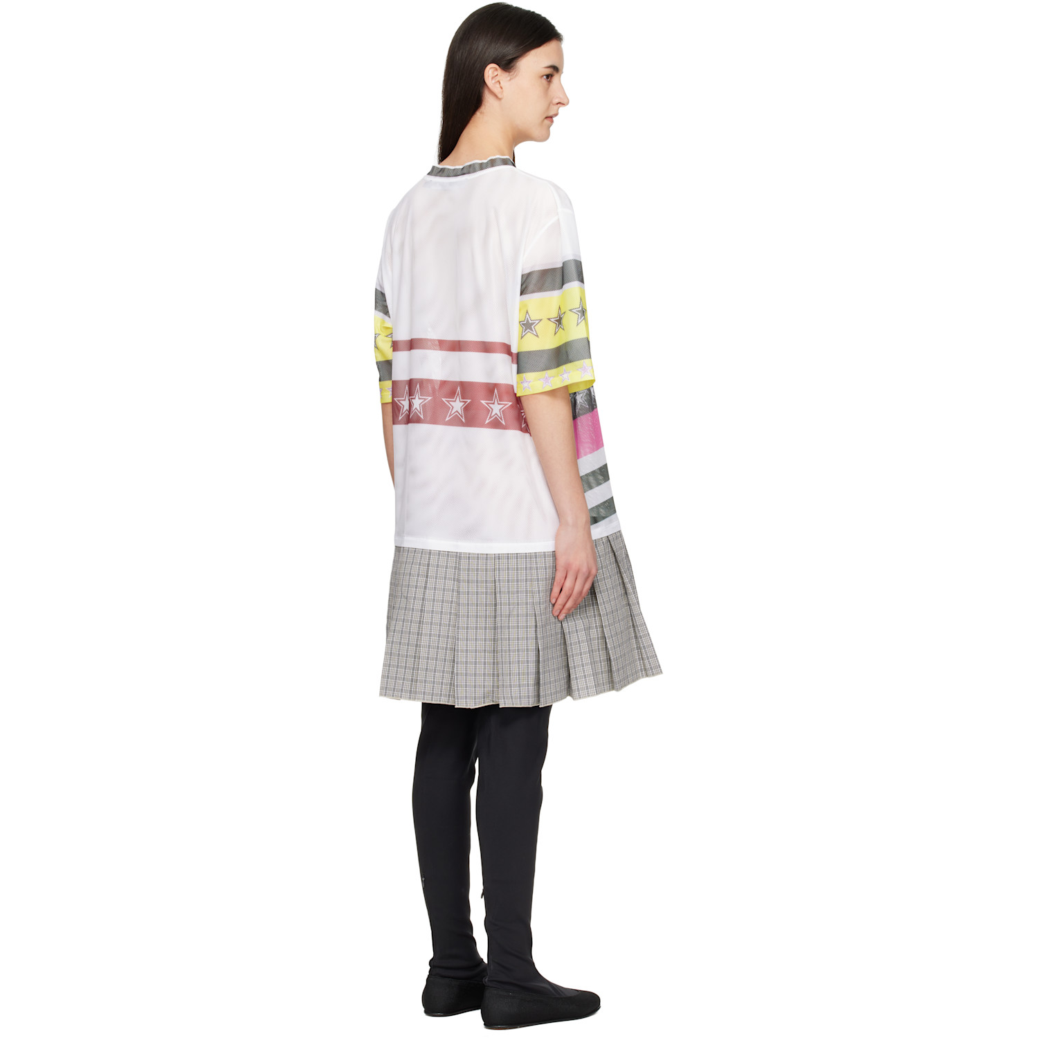  Chopova Lowena Multicolor Nancy Uniform Jersey Midi Dress 