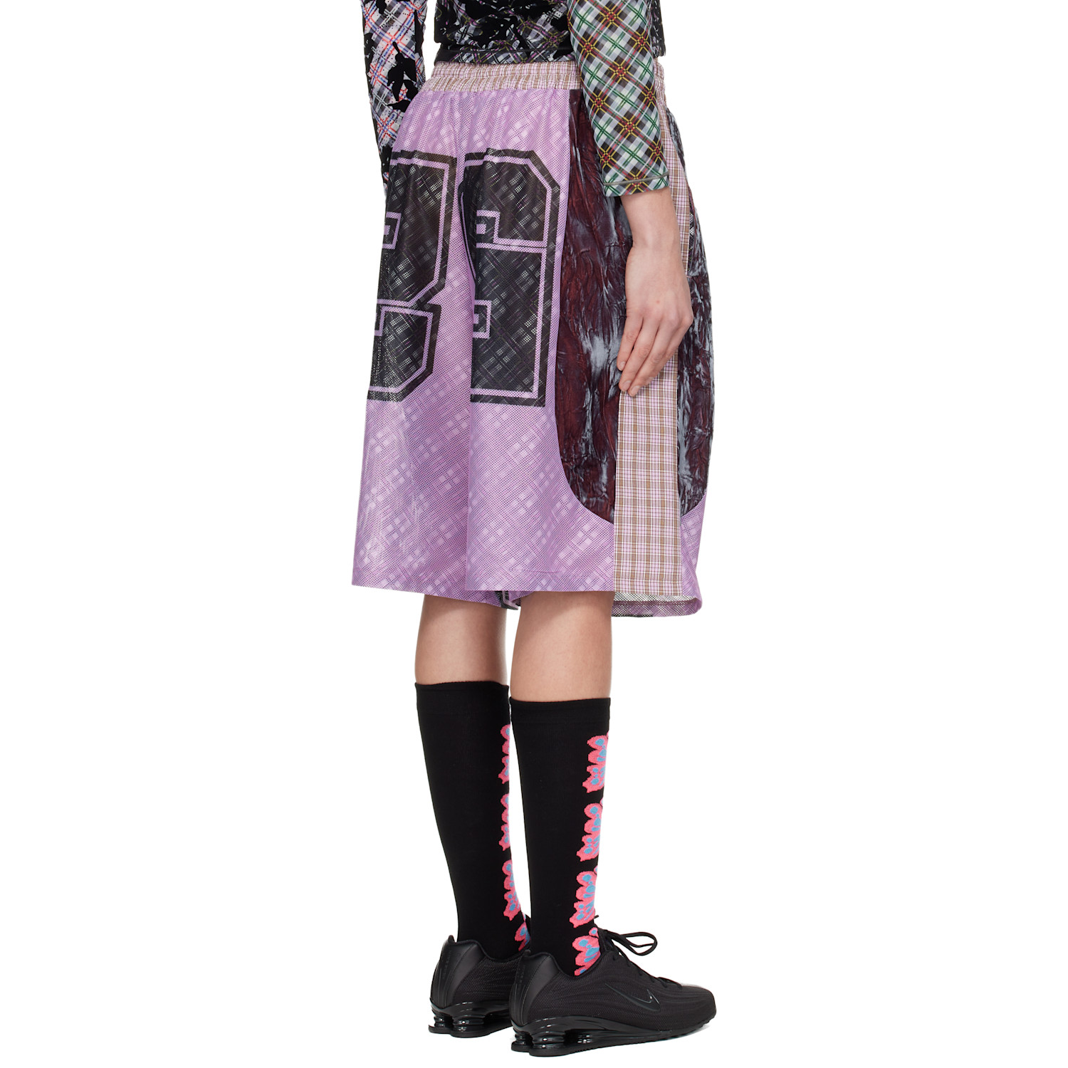  Chopova Lowena Purple Basketball Shorts 