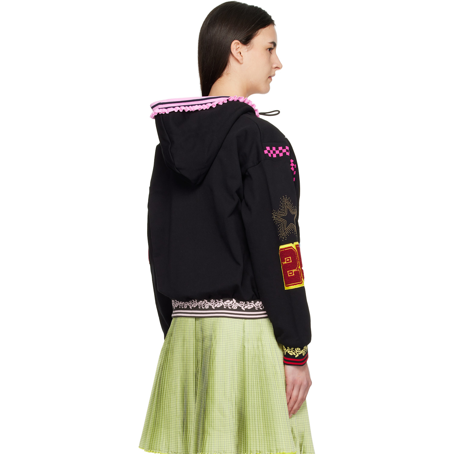  Chopova Lowena Black Wolfpack Hoodie 