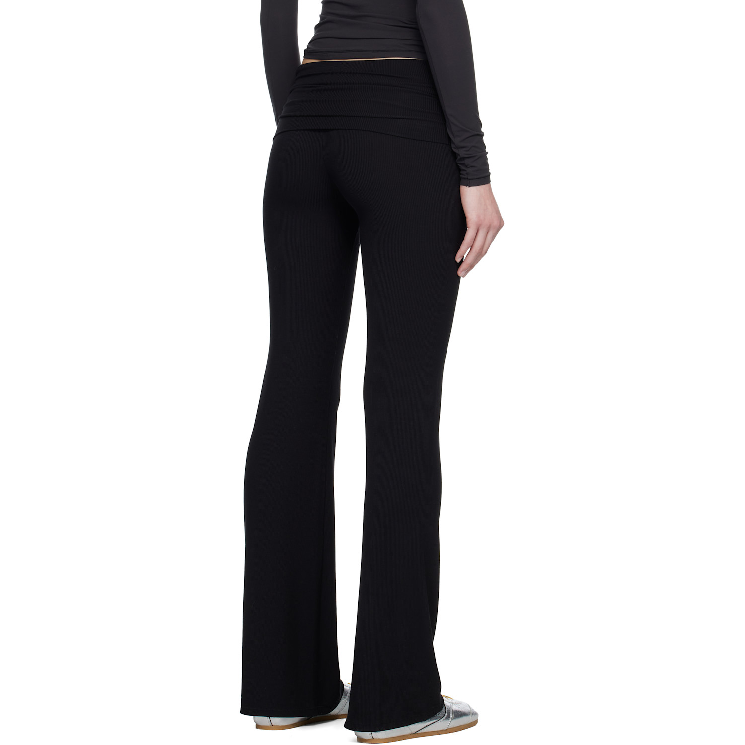  Skims Black Soft Lounge Foldover Leggings 