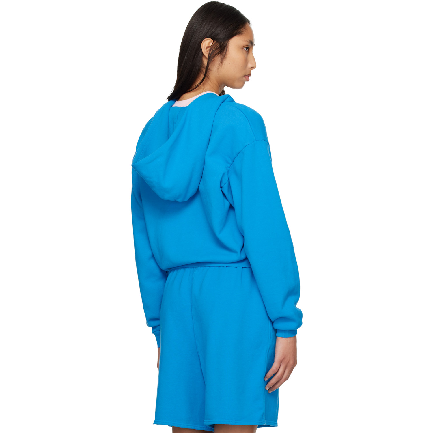  Skims Blue French Terry Zip Up Hoodie 
