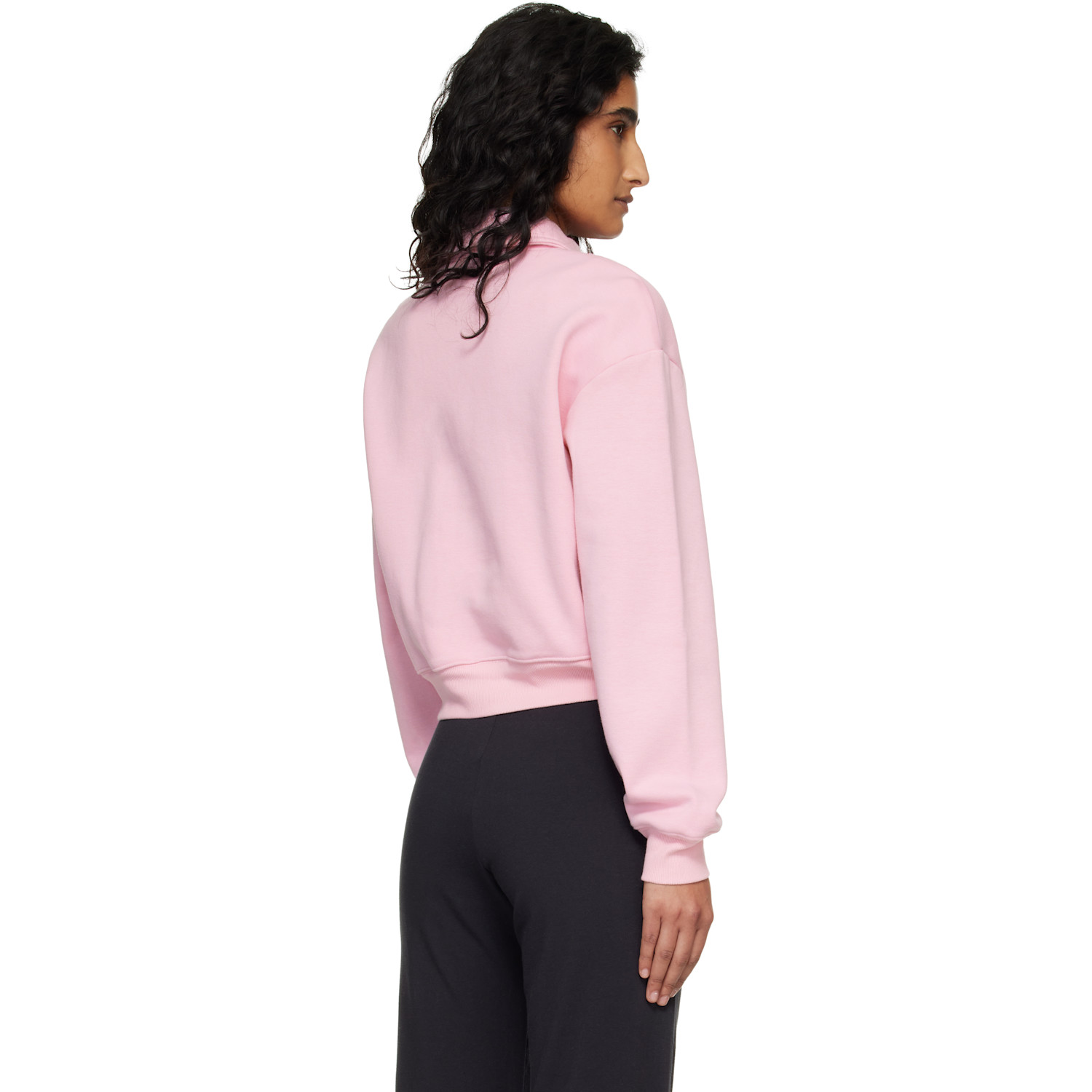  Skims Pink Cotton Fleece Polo 