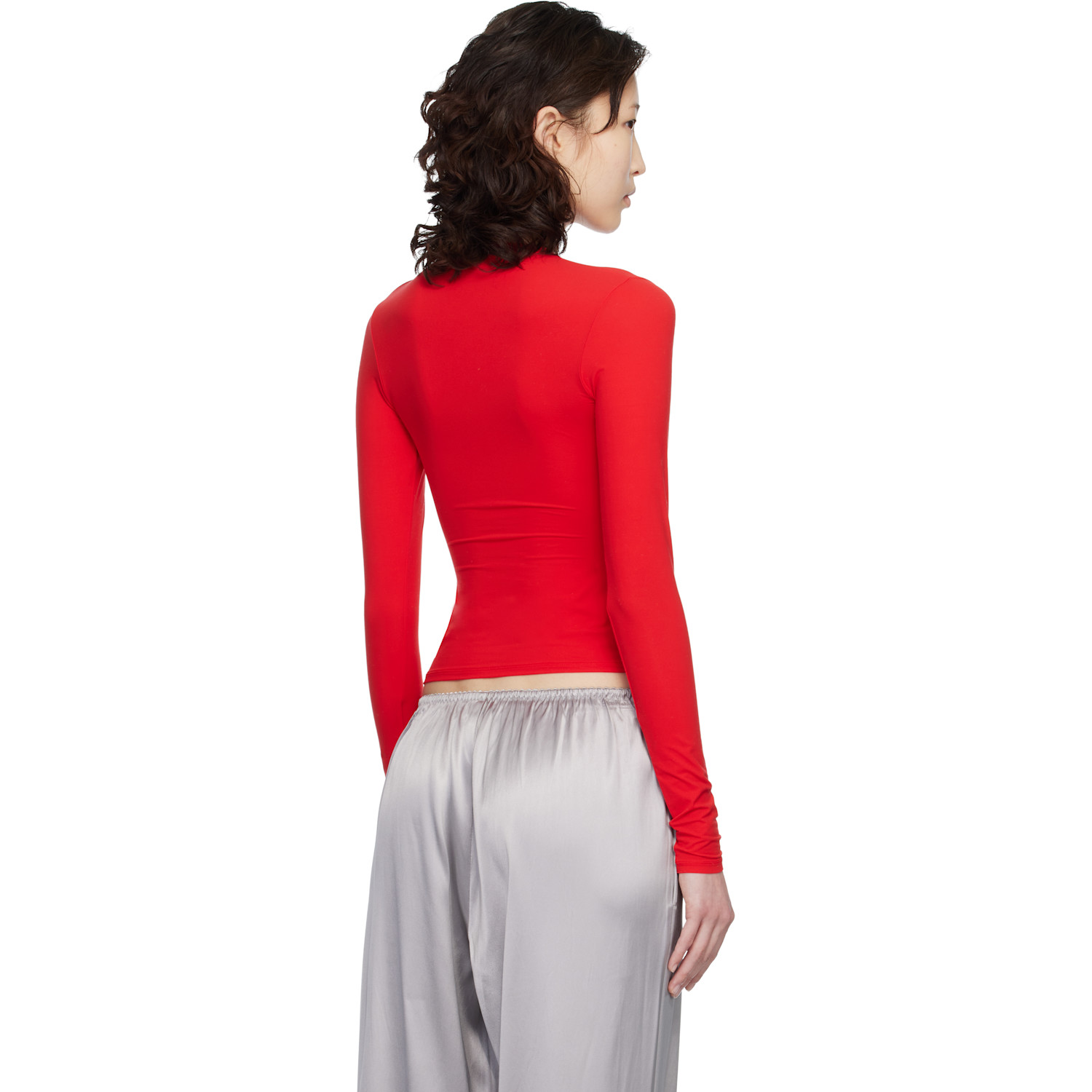 Skims Red Fits Everybody Long Sleeve T-shirt 