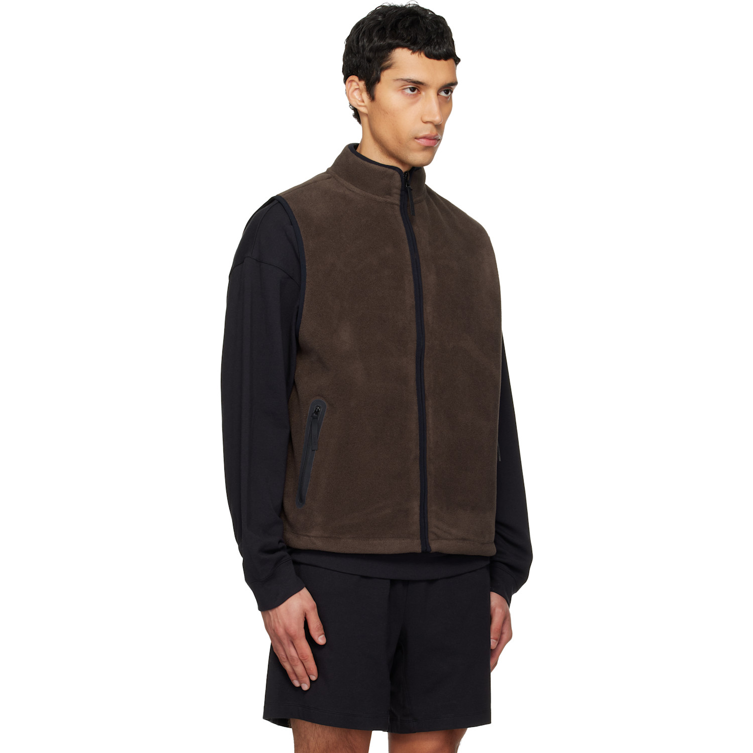  Skims Brown Arctic Fleece Vest 