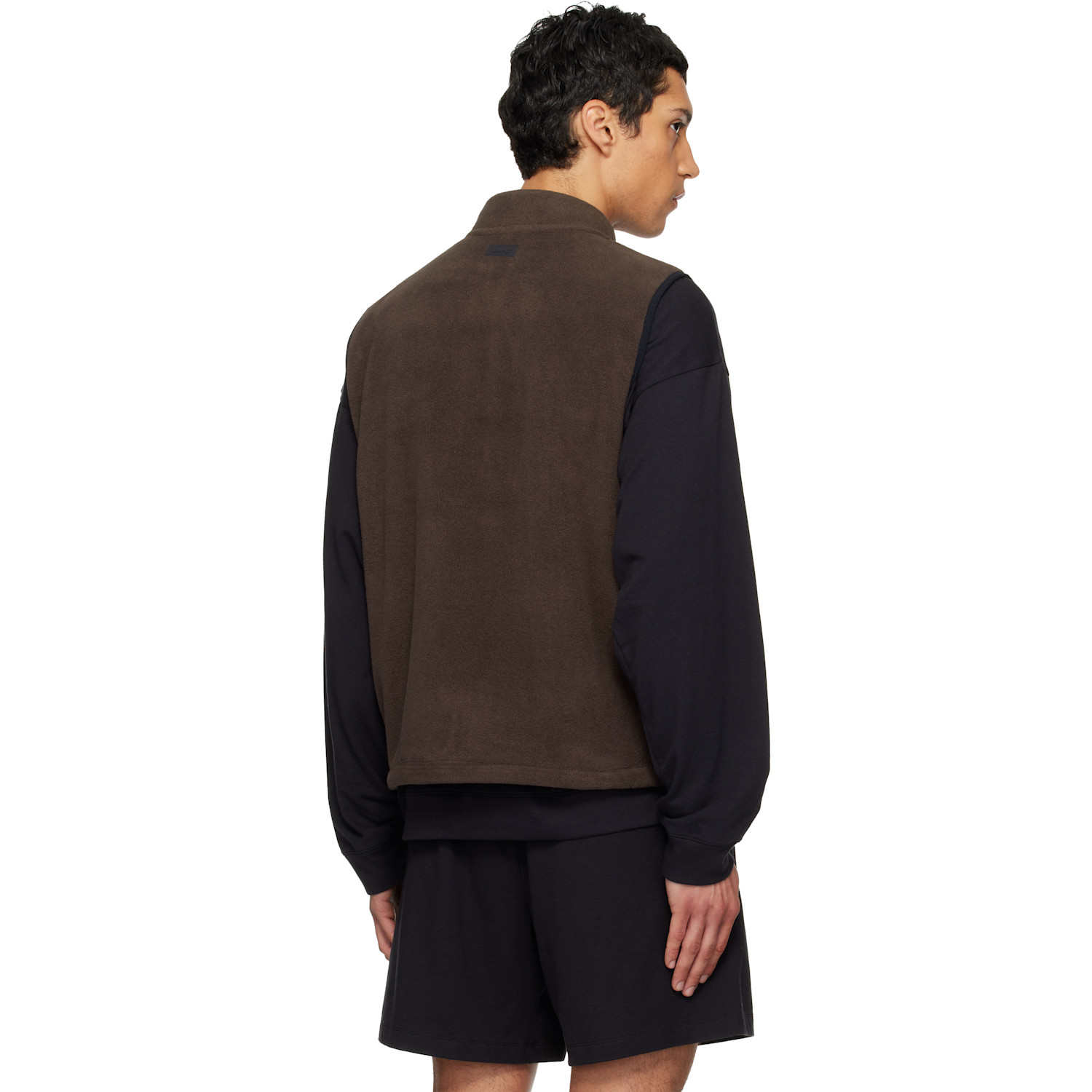  Skims Brown Arctic Fleece Vest 