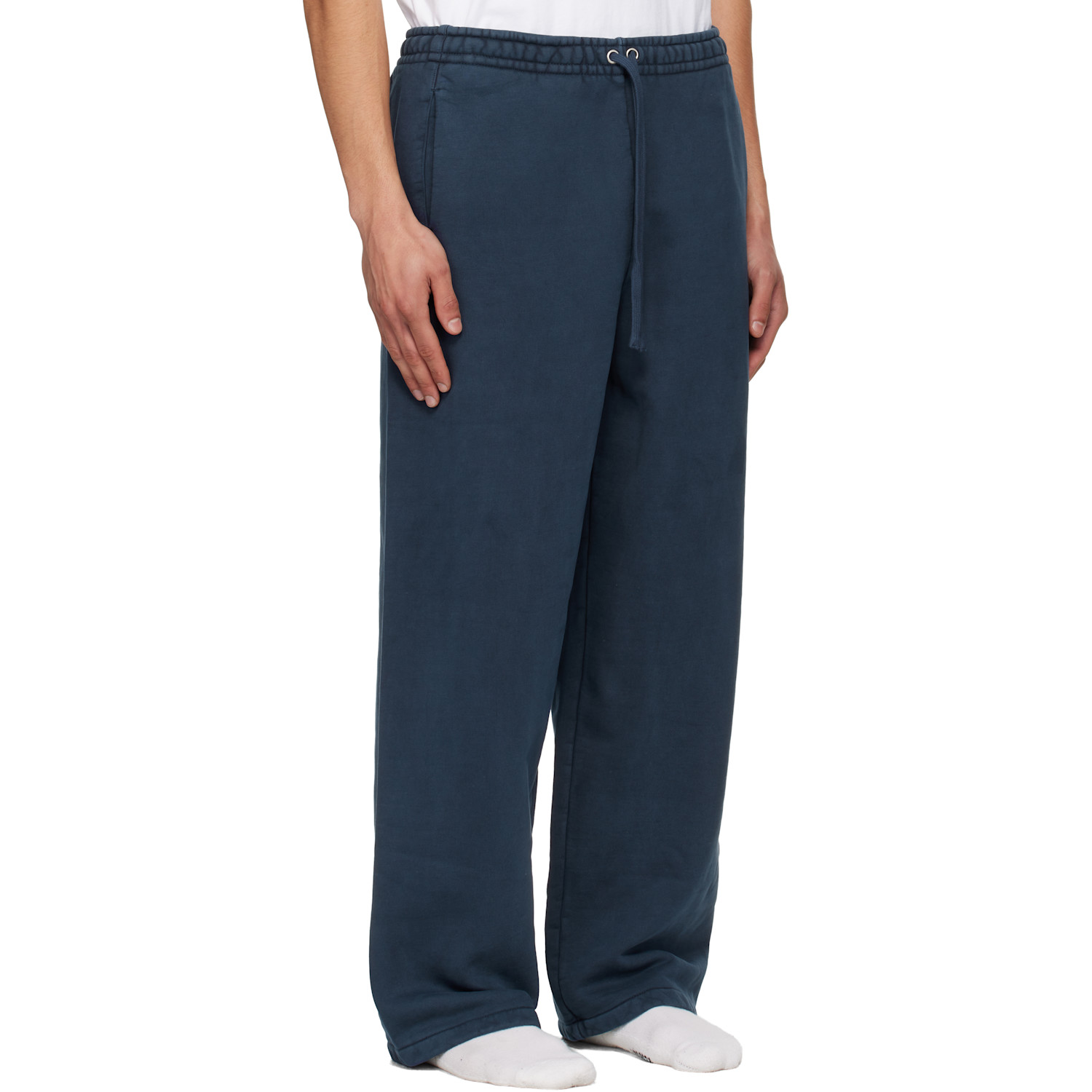  Skims Navy Heavyweight Fleece Straight-leg Sweatpants 