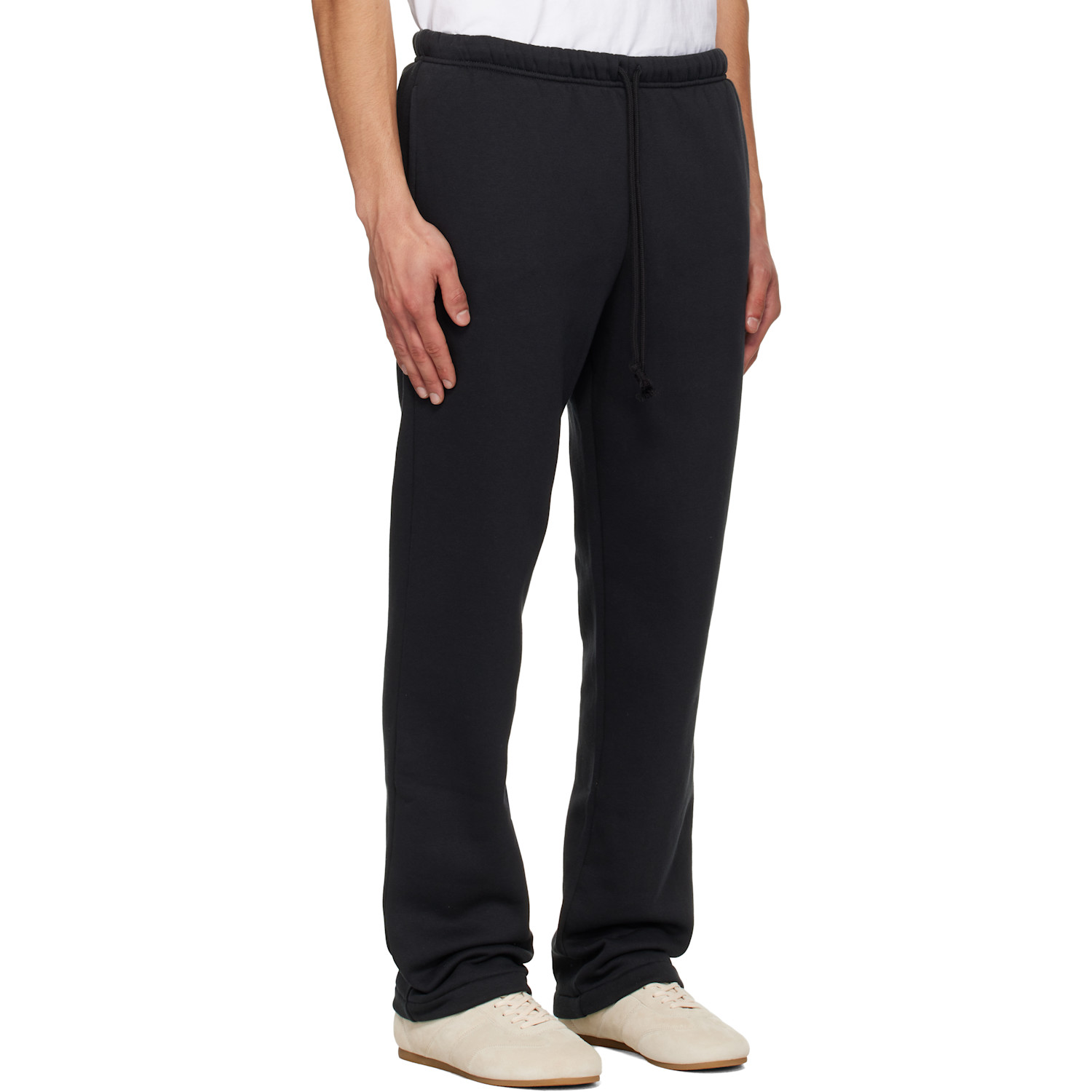  Skims Black Fleece Lounge Classic Straight-leg Sweatpants 