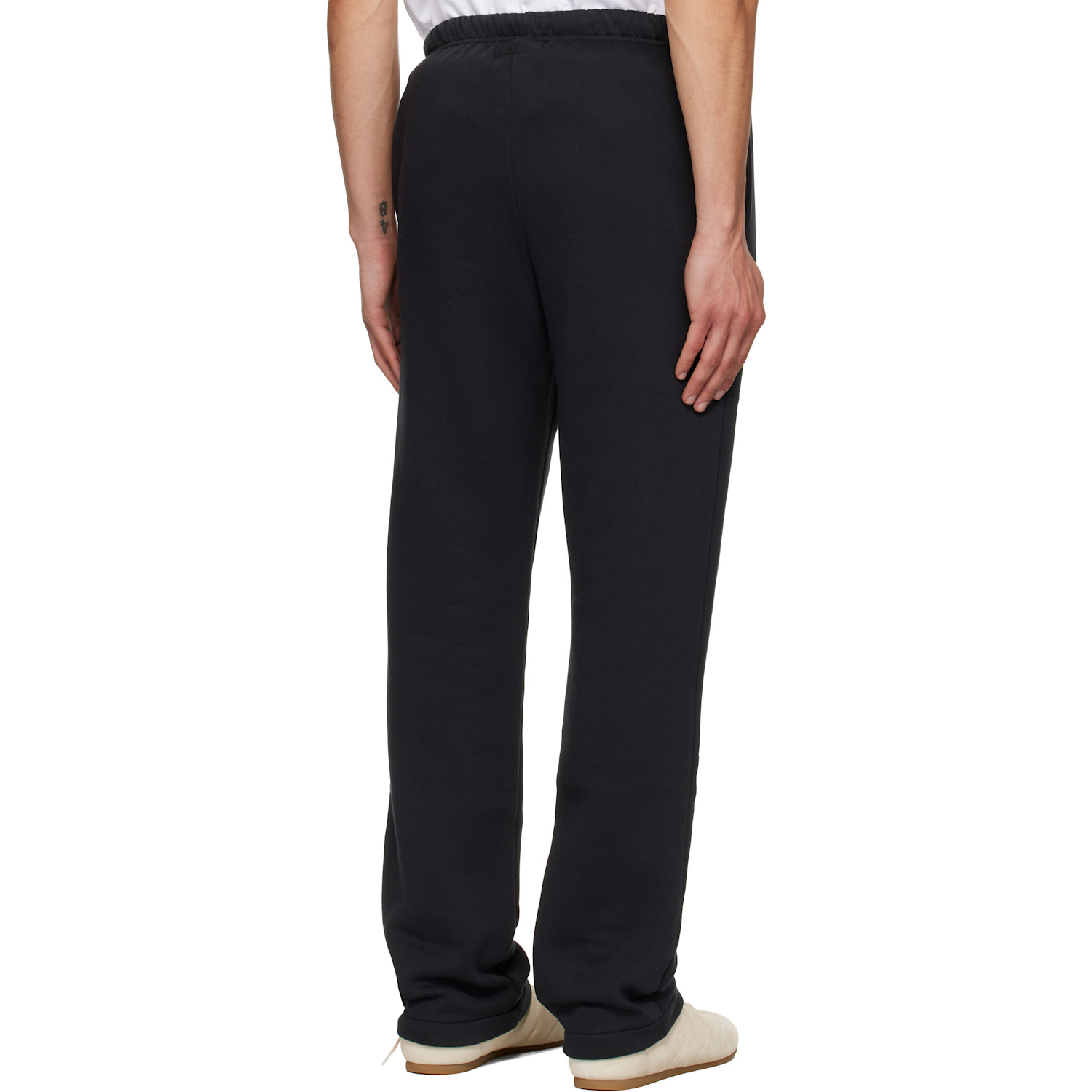  Skims Black Fleece Lounge Classic Straight-leg Sweatpants 