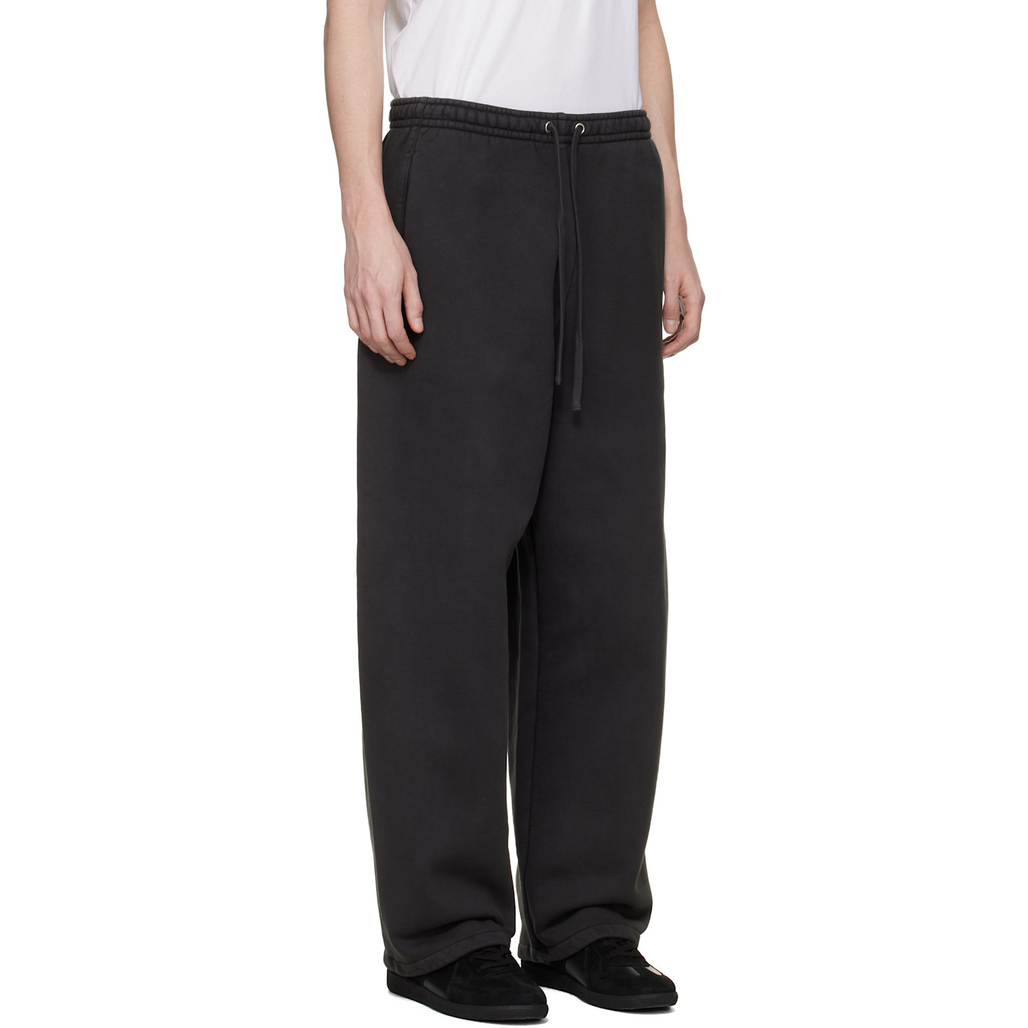  Skims Black Heavyweight Fleece Straight-leg Sweatpants 