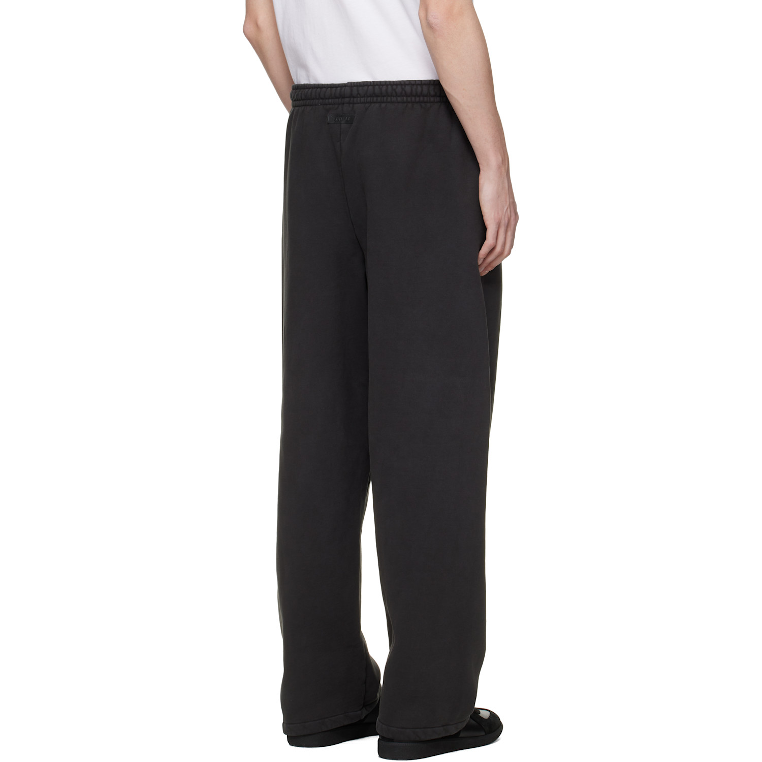  Skims Black Heavyweight Fleece Straight-leg Sweatpants 