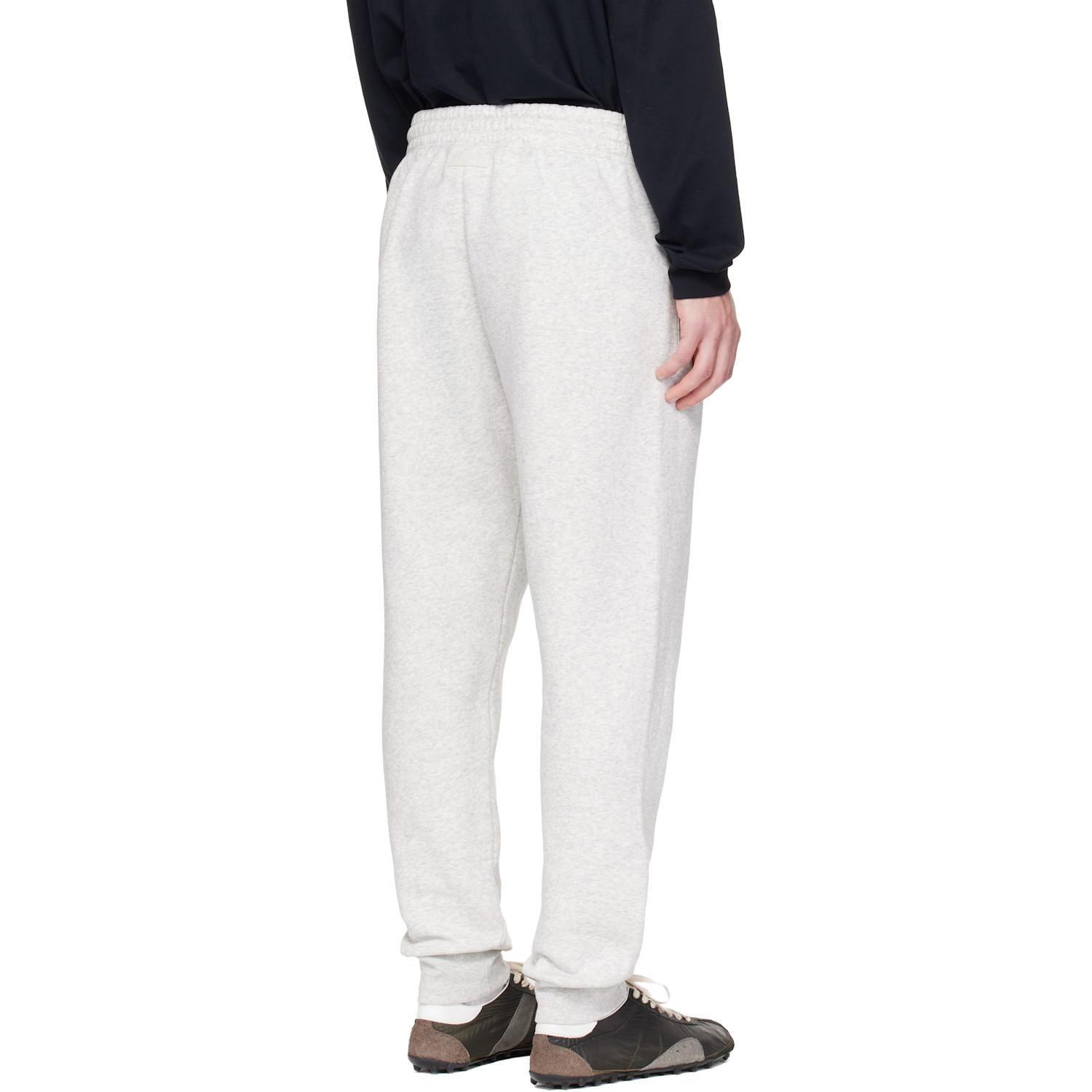  Skims Gray Fleece Lounge Tapered Jogger Sweatpants 