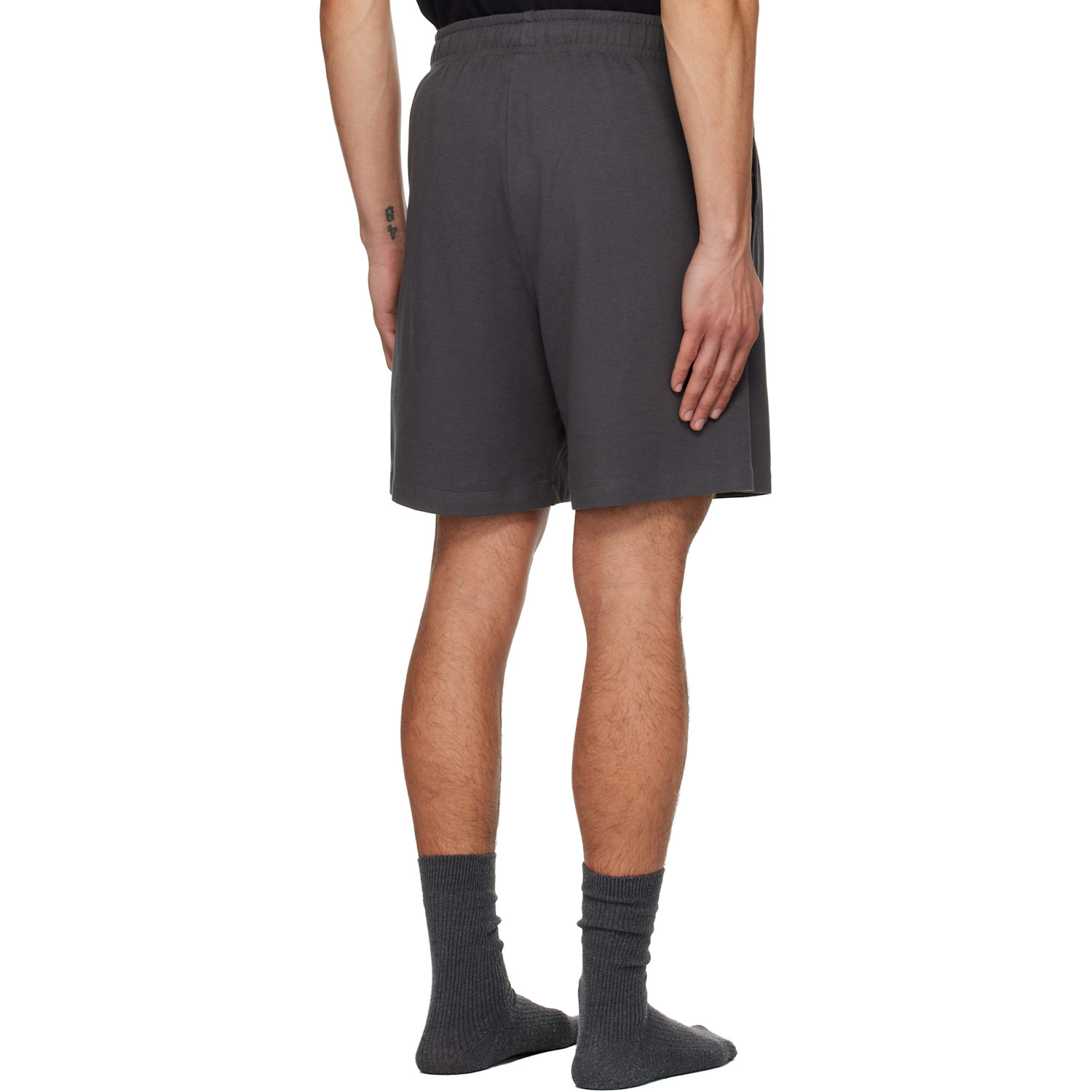  Skims Gray Jersey Lounge Relaxed Shorts 