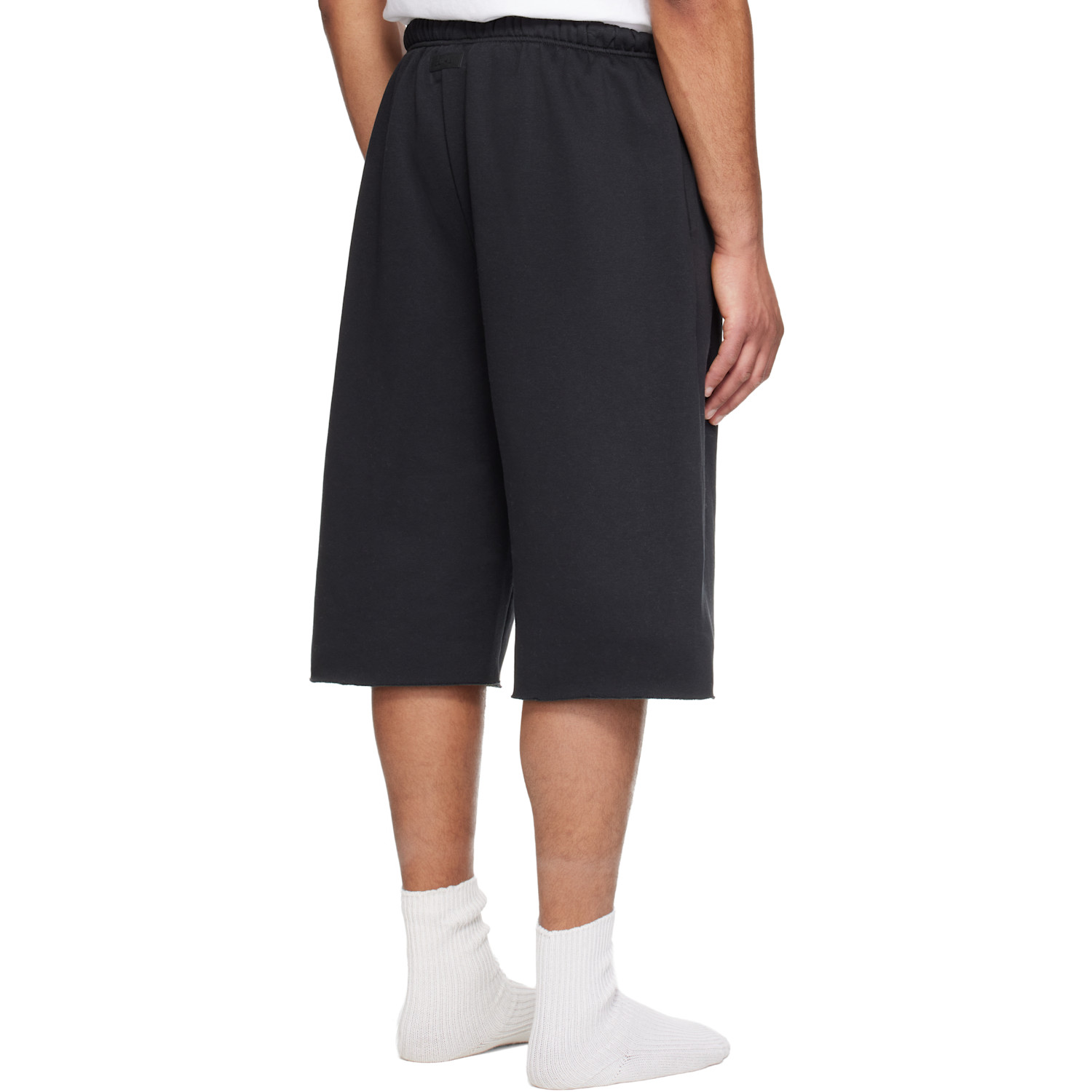  Skims Black Fleece Lounge Relaxed Long Shorts 