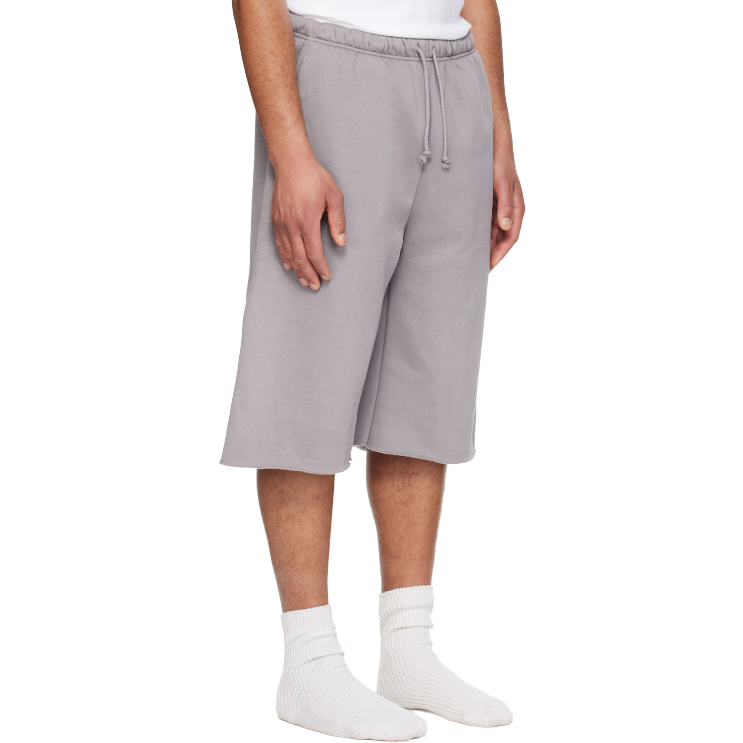  Skims Purple Fleece Lounge Relaxed Long Shorts 