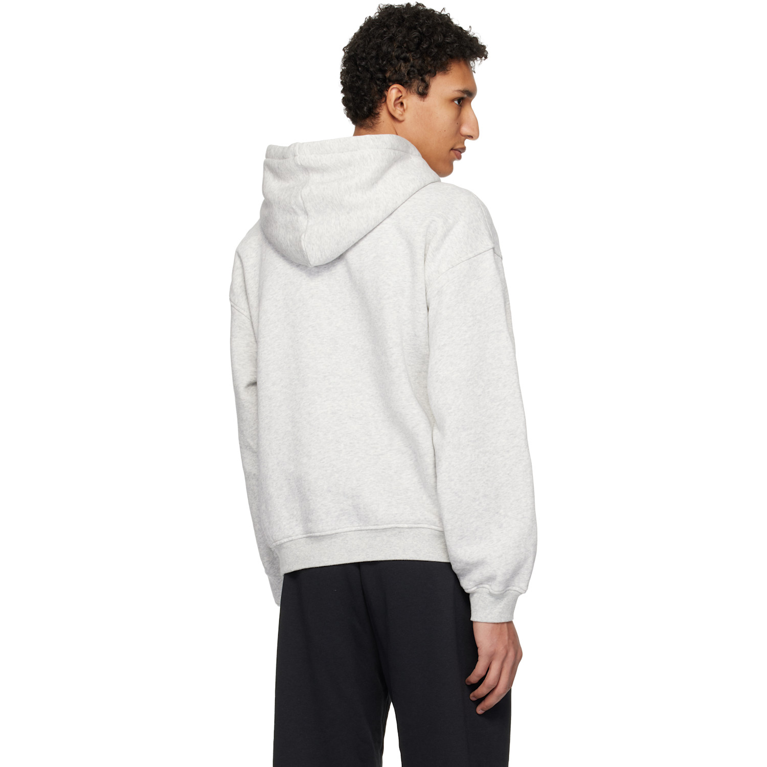  Skims Gray Fleece Lounge Relaxed Hoodie 