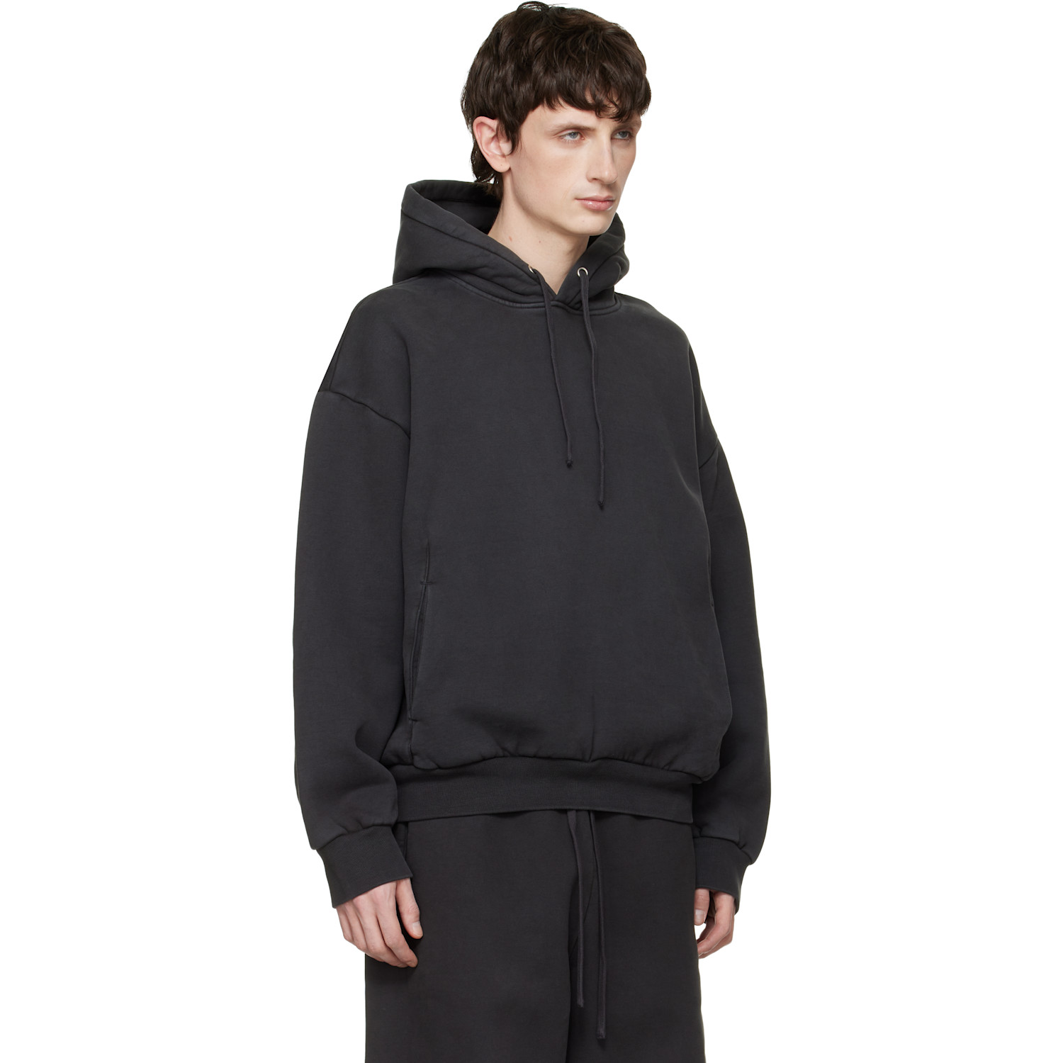  Skims Black Heavyweight Fleece Hoodie 